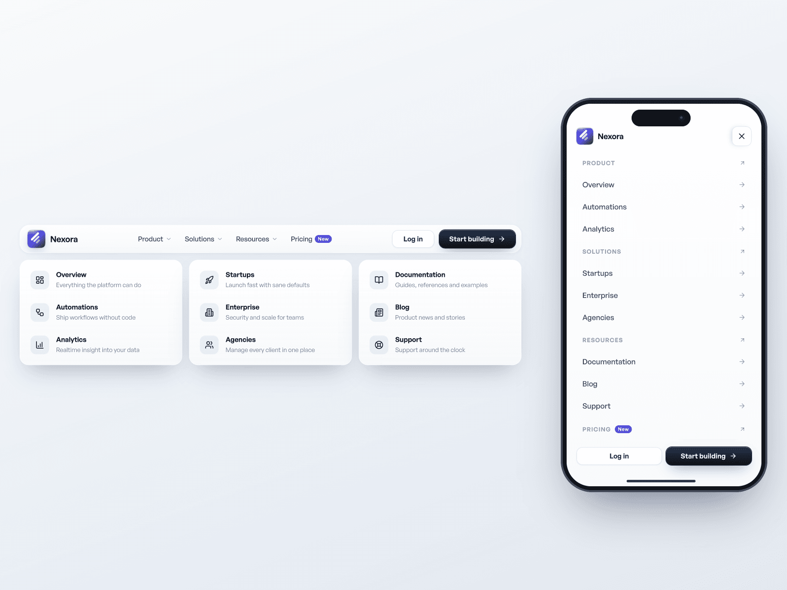 Premium SaaS Navbar