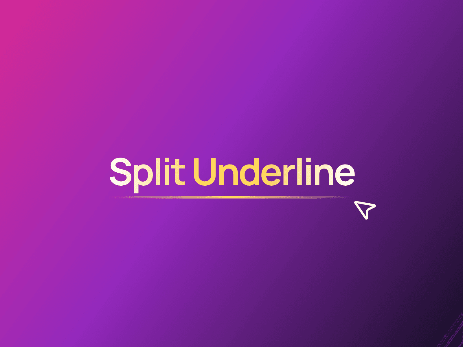 Split Underline Link