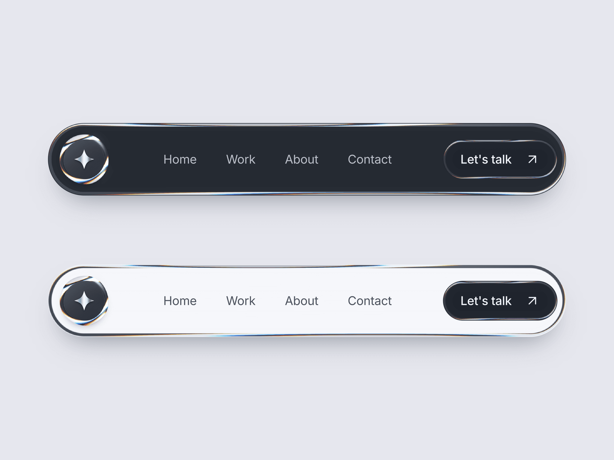 Liquid Metal Navbar