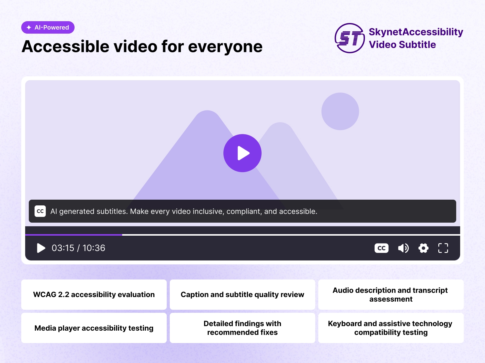 Skynetaccessibility Video Subtitle
