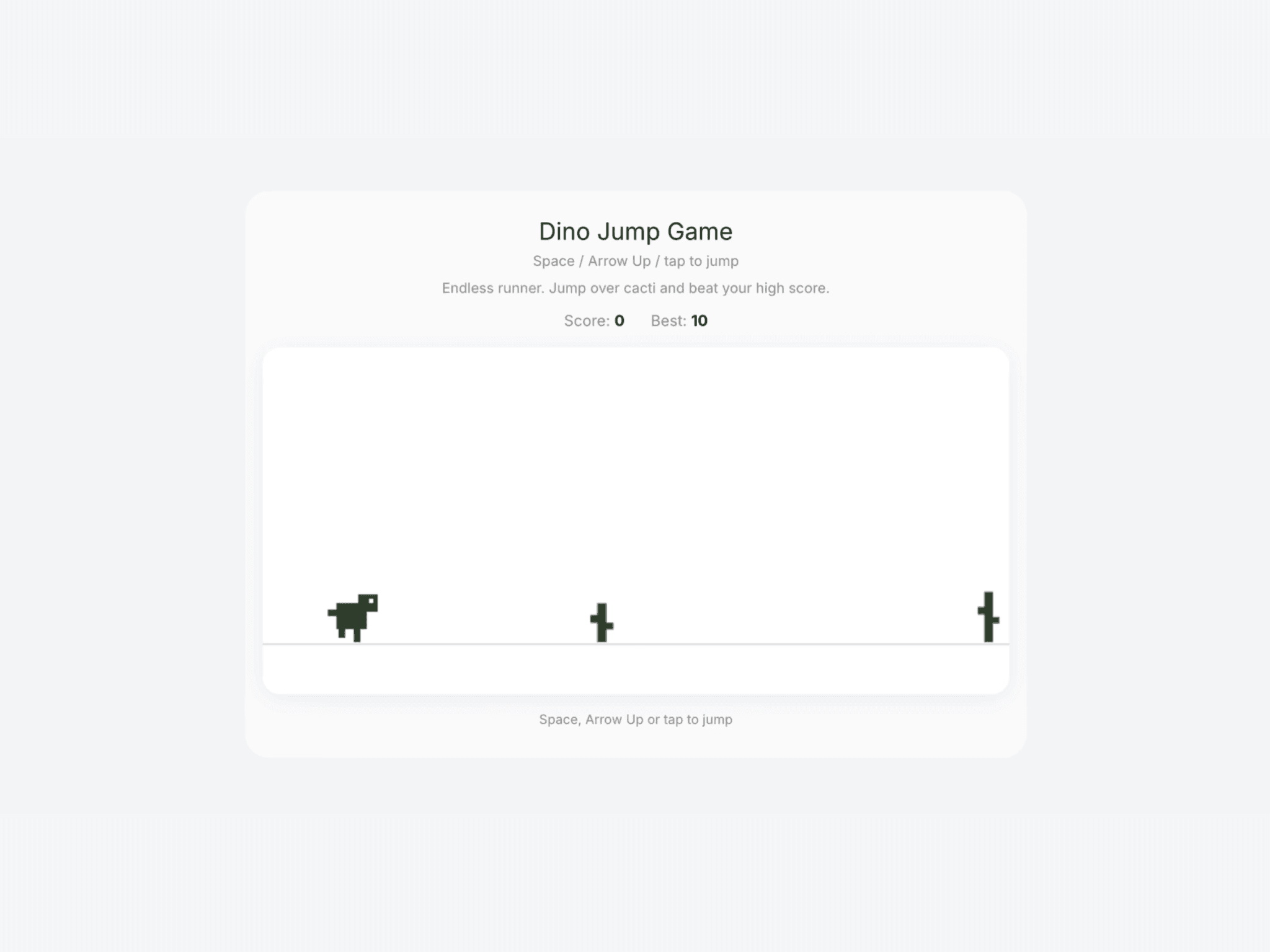 Dino Jump Game
