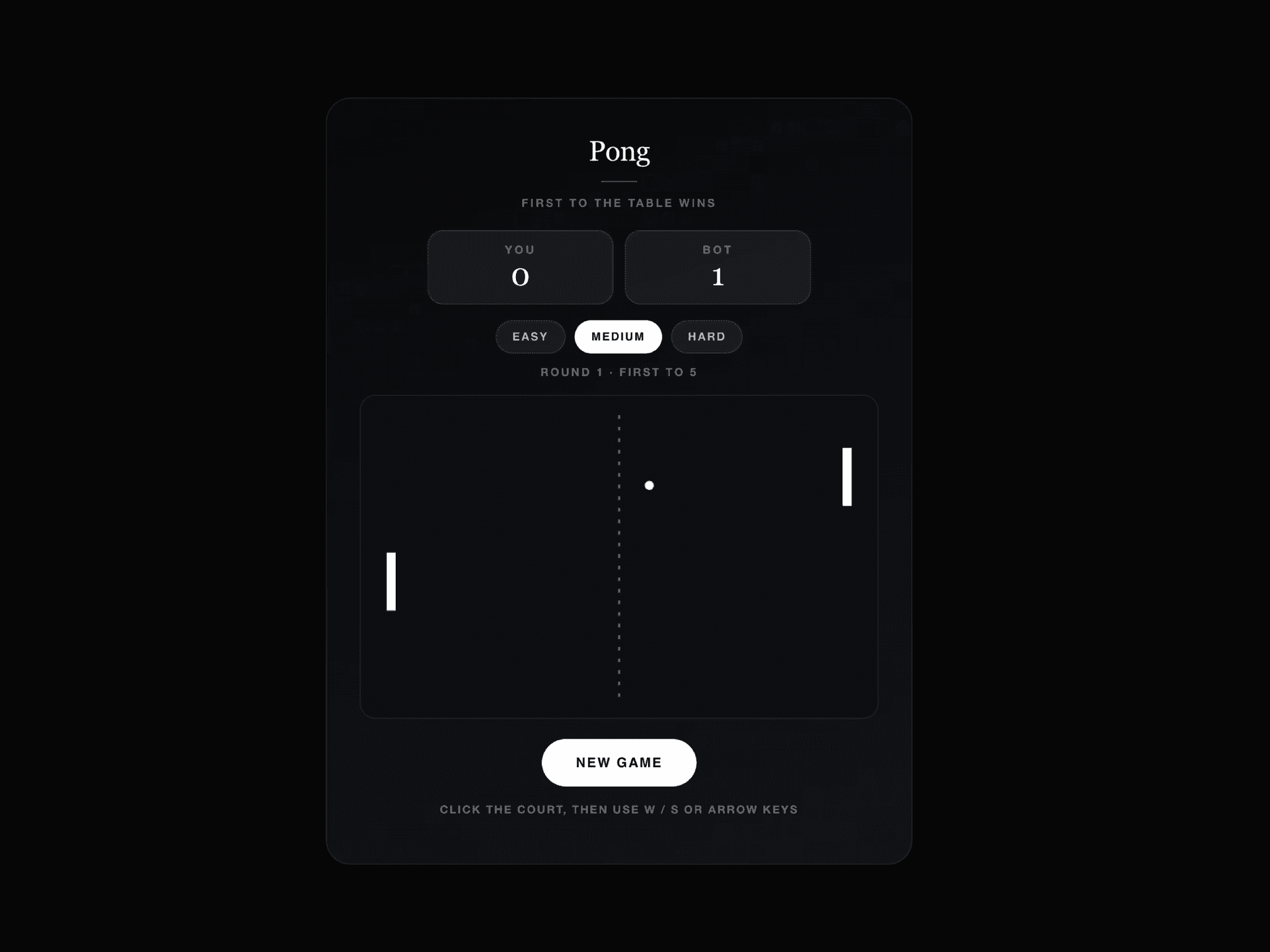 Pong Game
