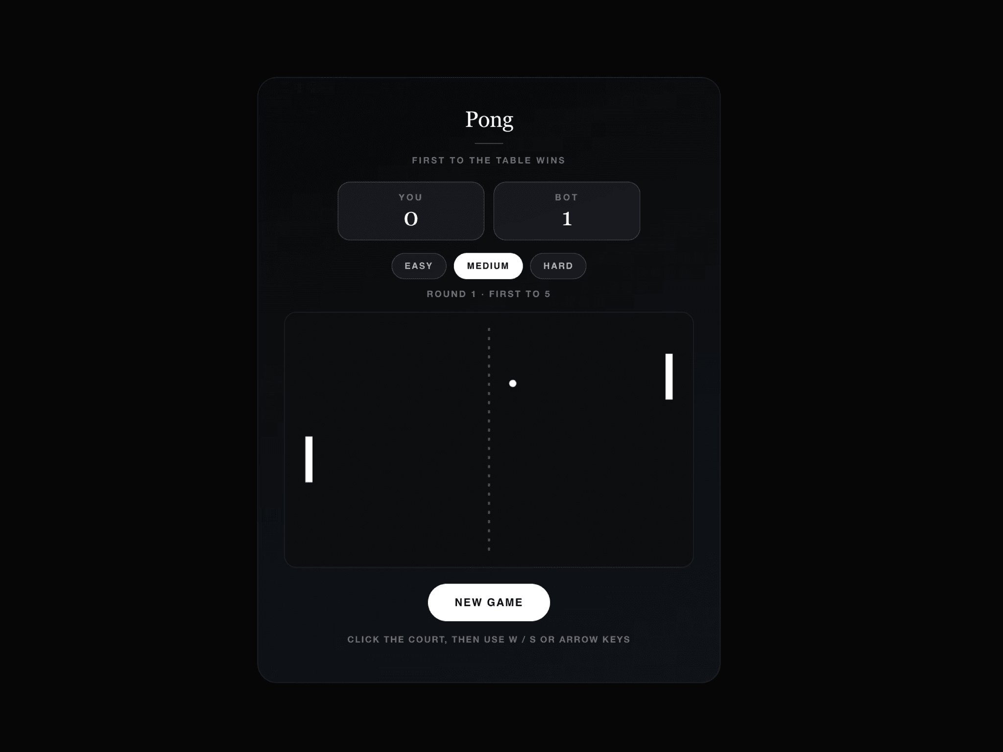 Pong Game