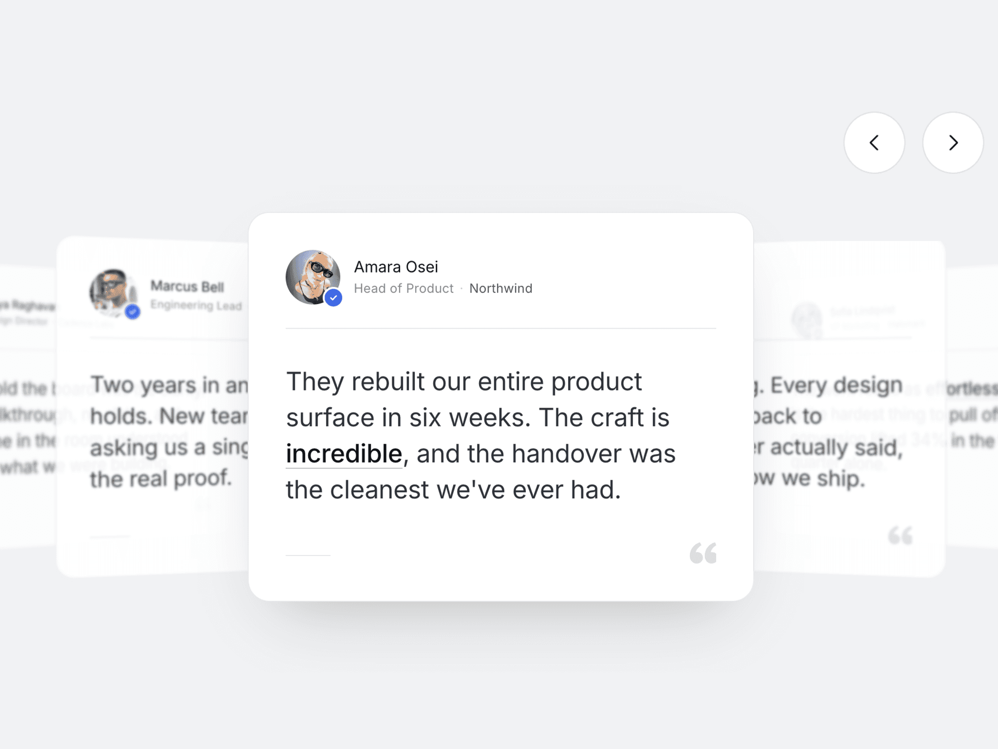 Testimonial Depth