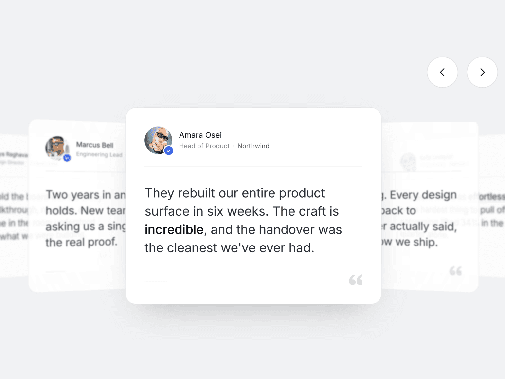 Testimonial Depth