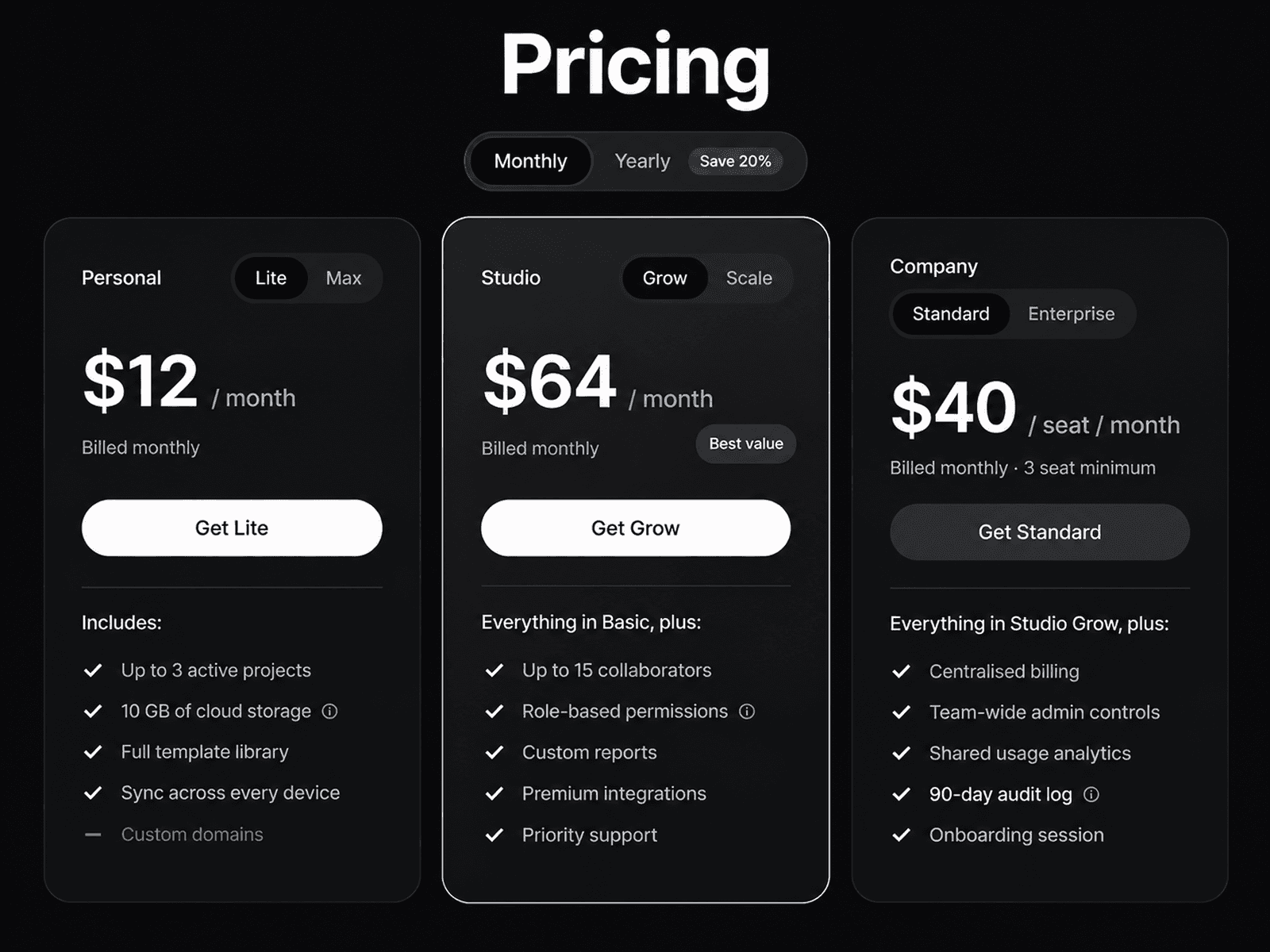 Pricing Section 1