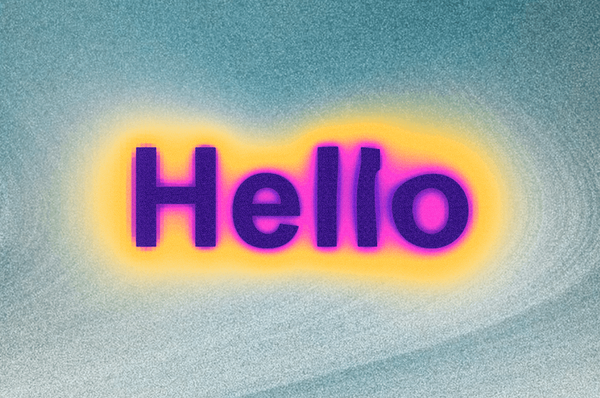 Blur Glow Text