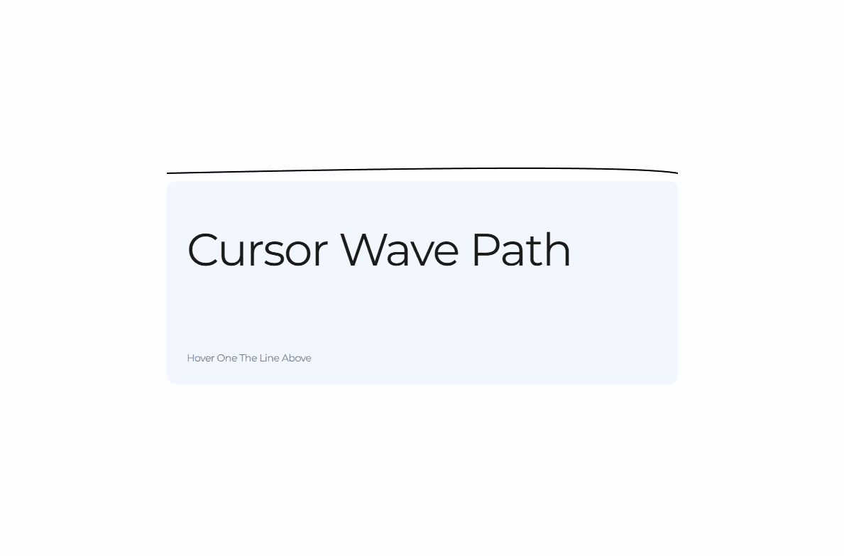 Cursor Wave Line