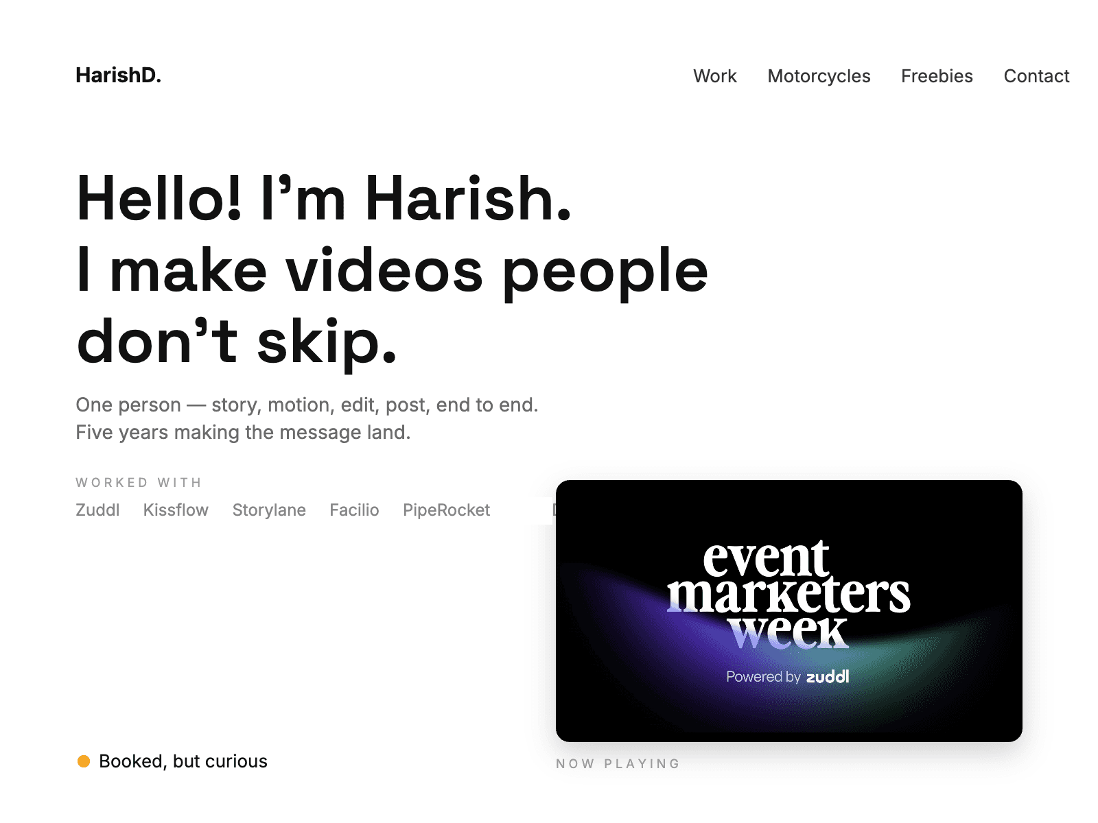 Harish D. Portfolio