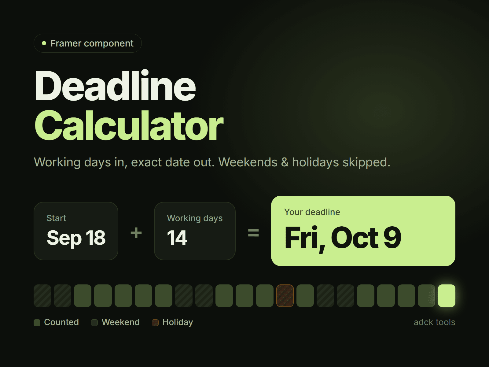 Deadline Calculator