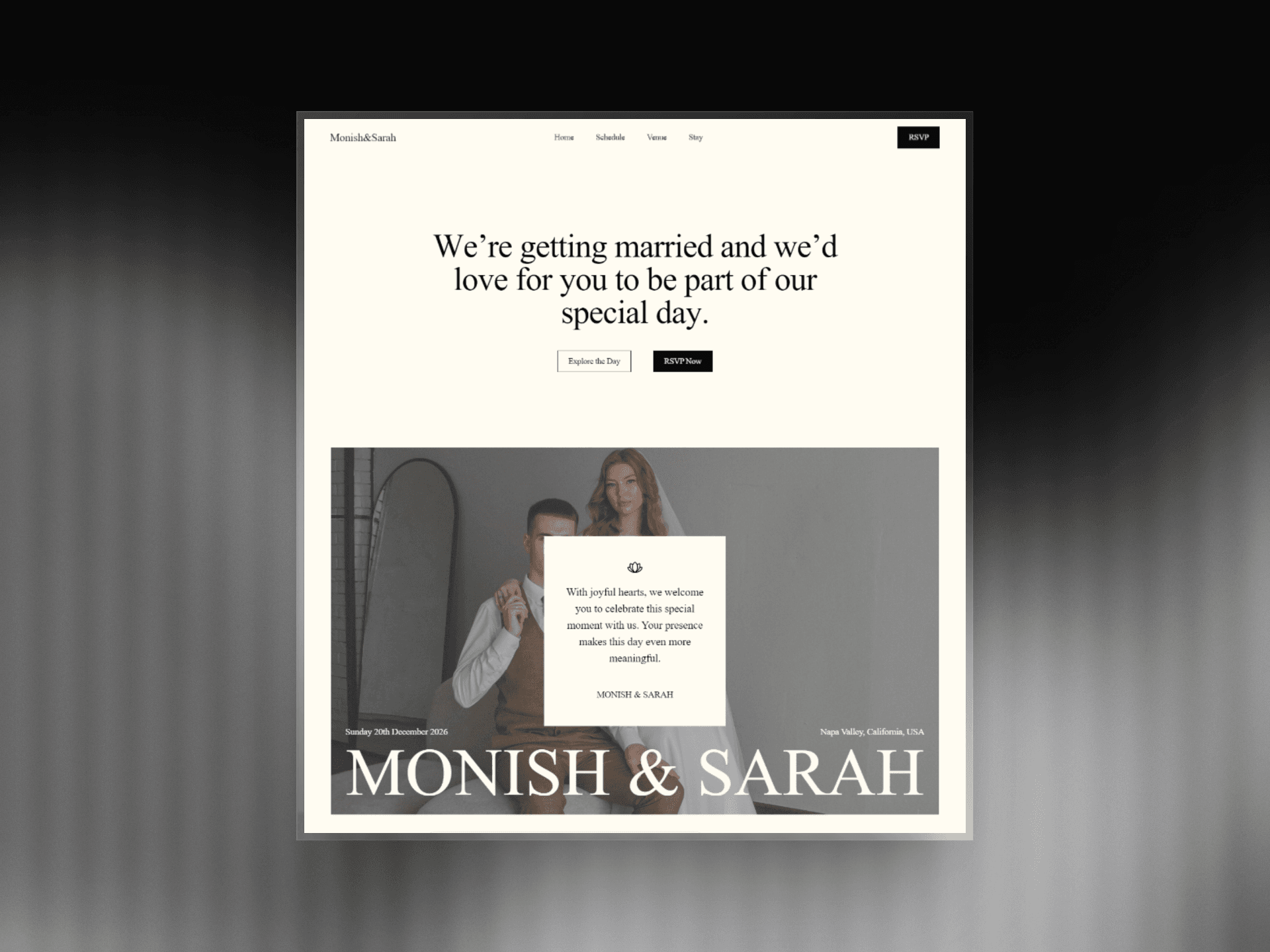 Monish & Sarah