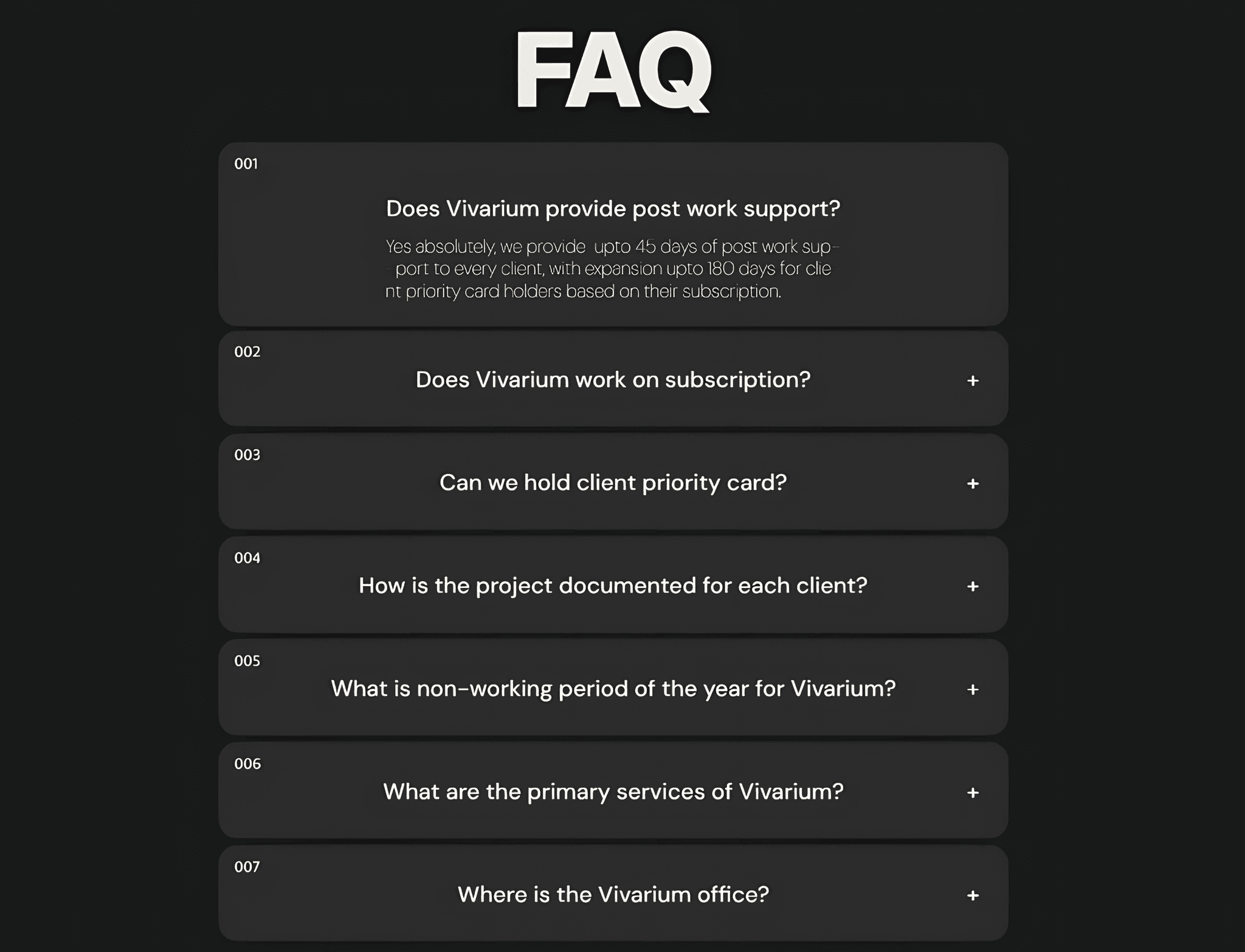 FAQ-ordions