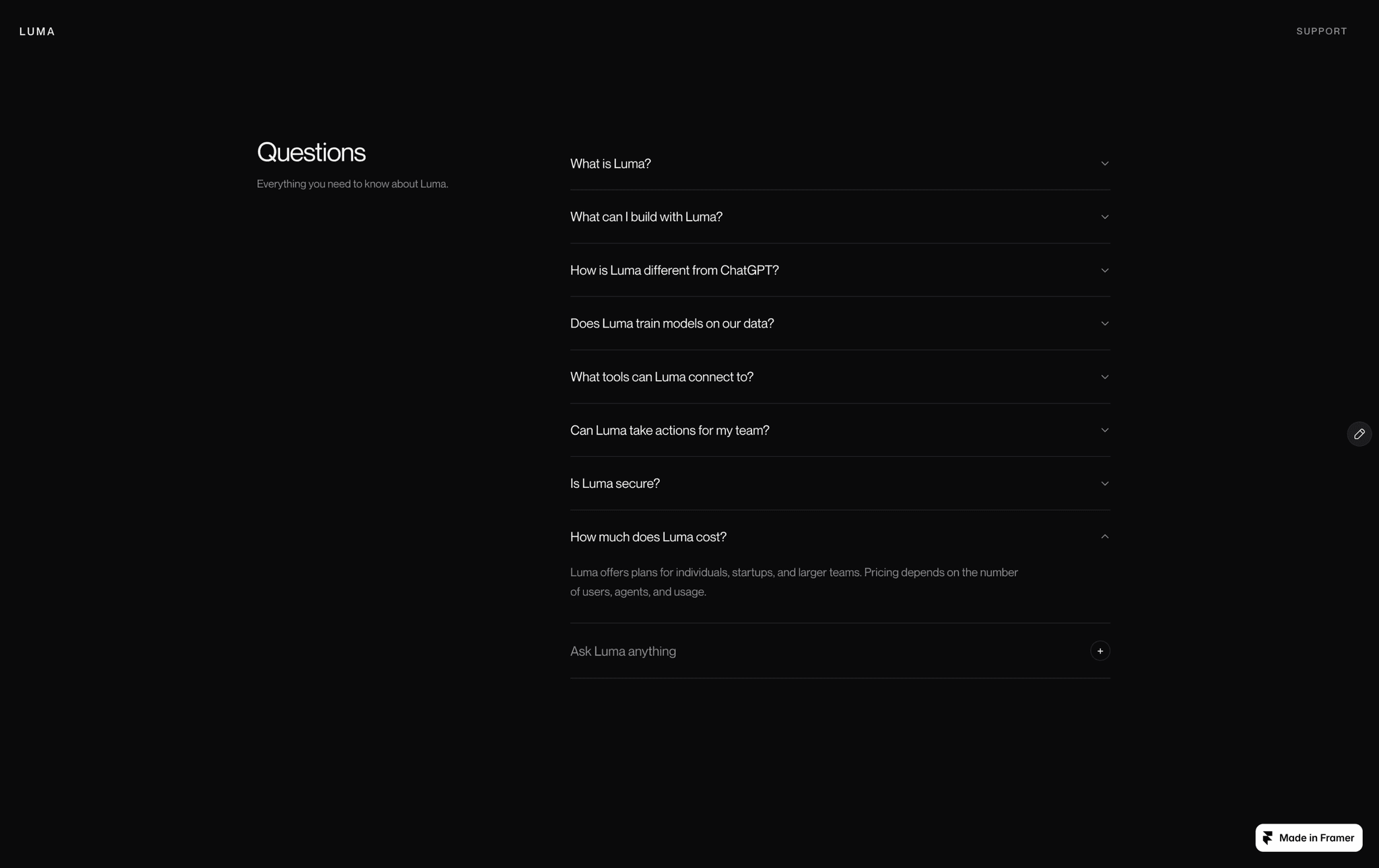 Infinite FAQ