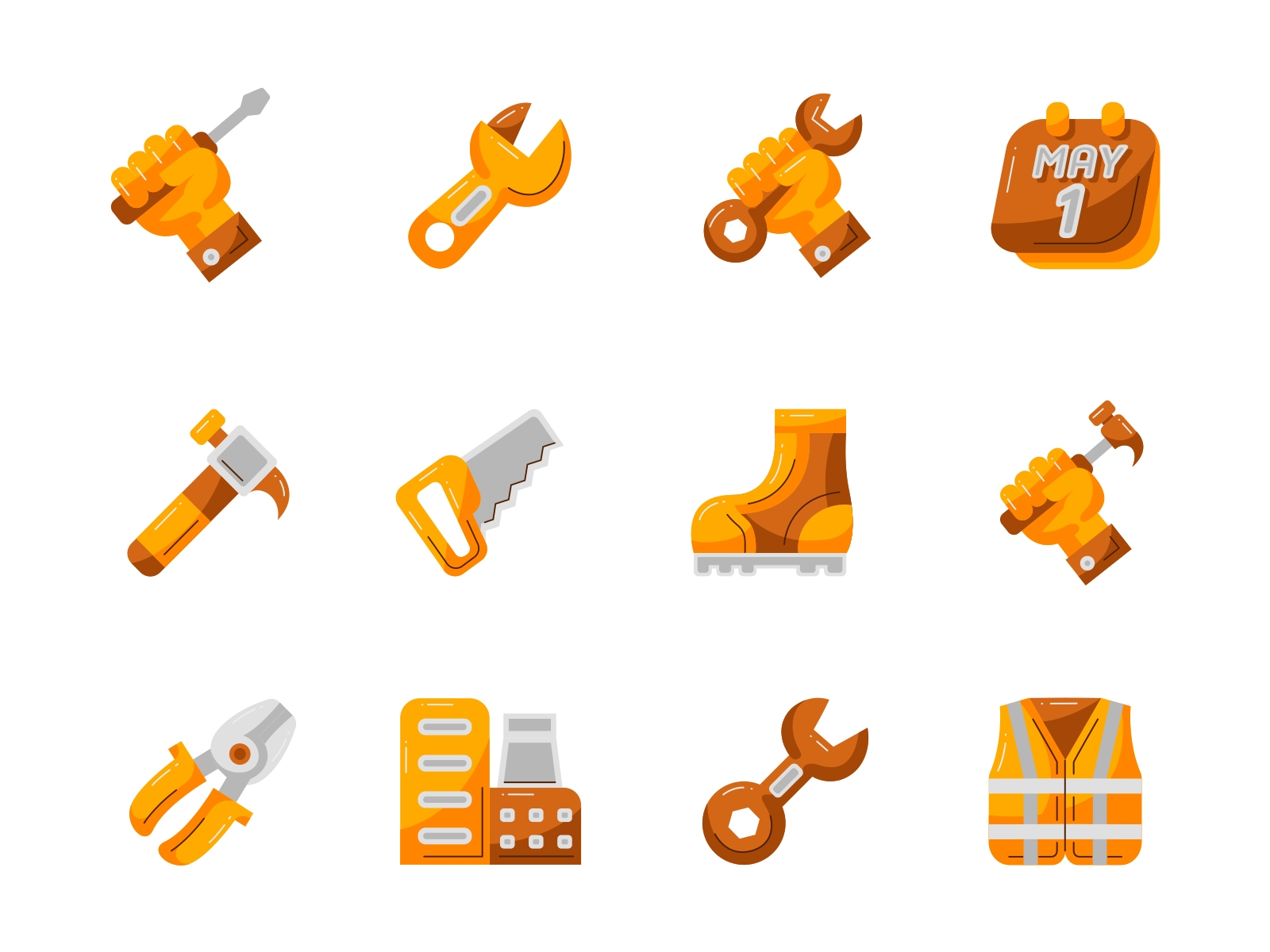 Labor Day Flat Icon