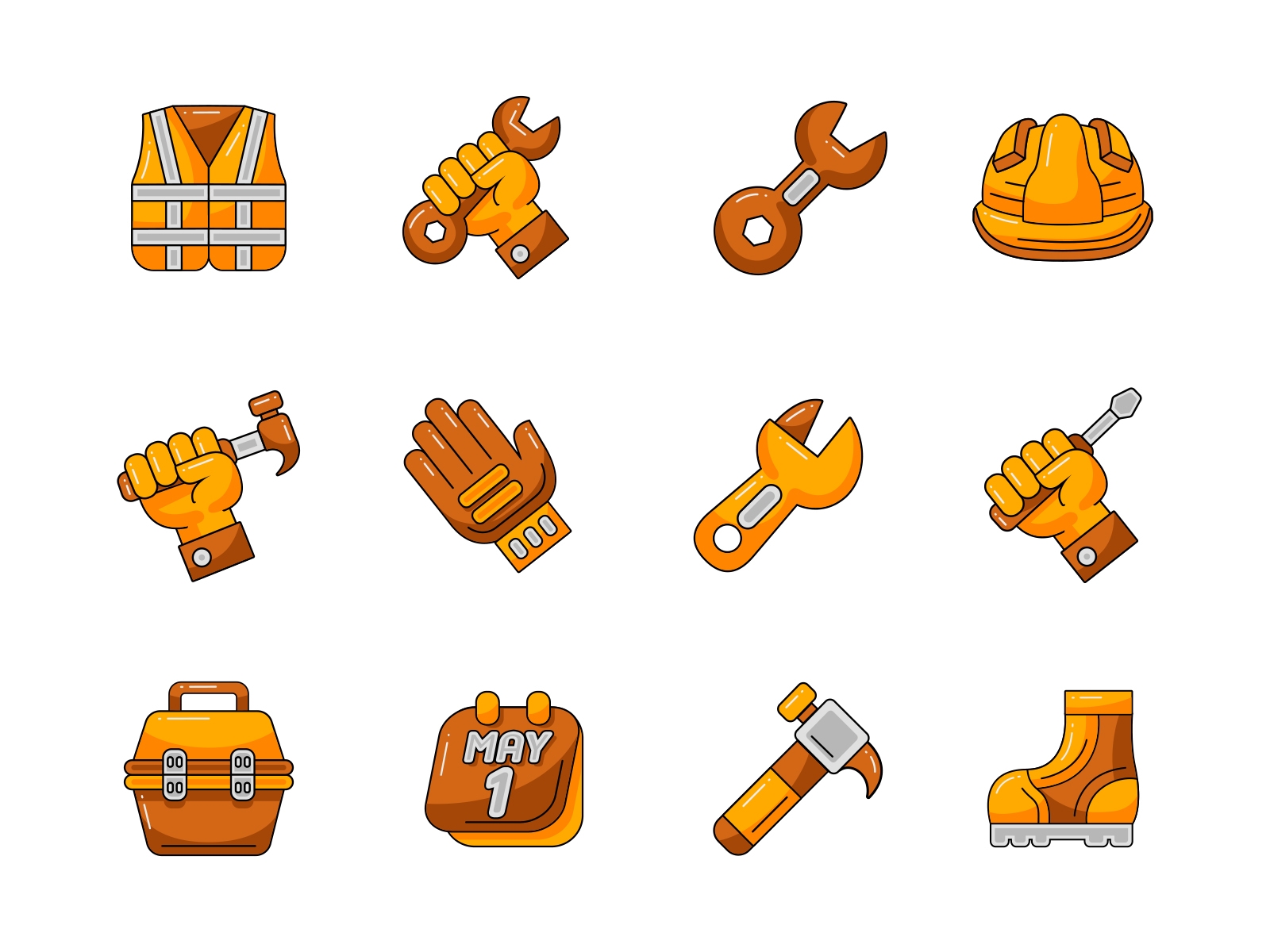 Labor Day Icon Set
