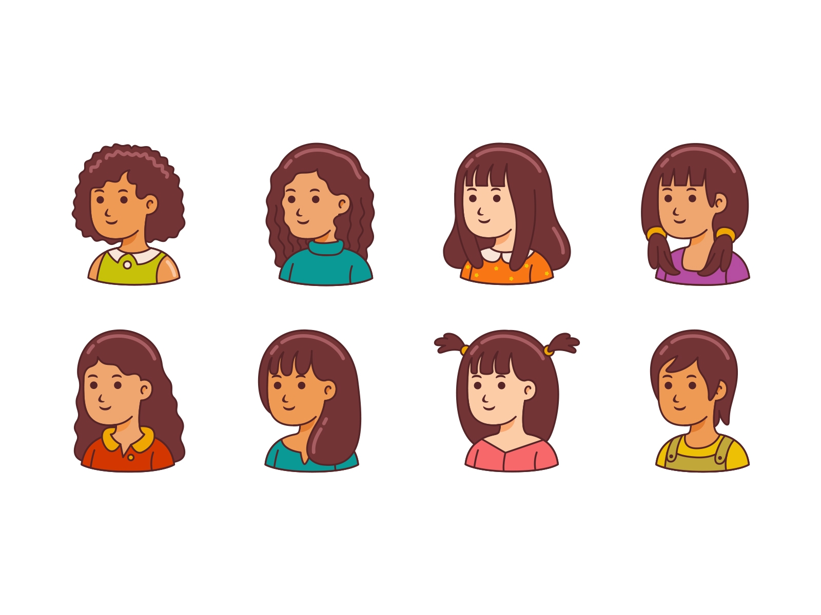 Women Filled Outline