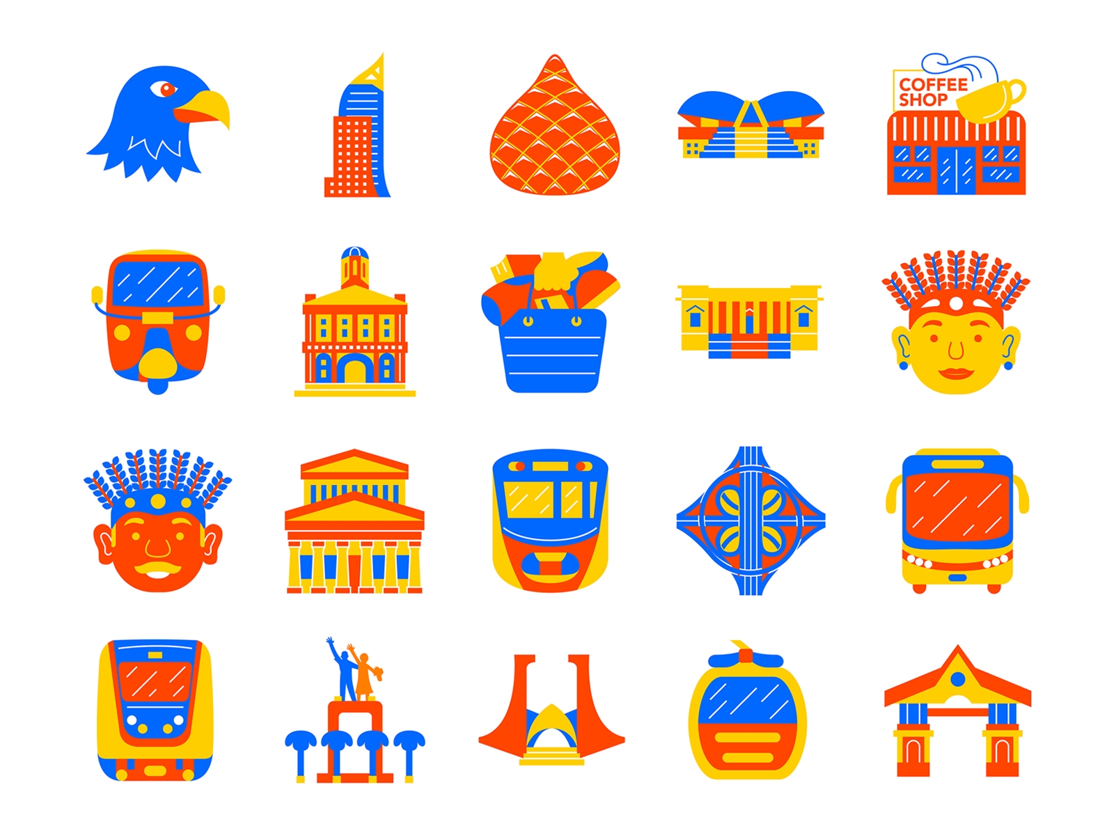 Jakarta Flat Icon