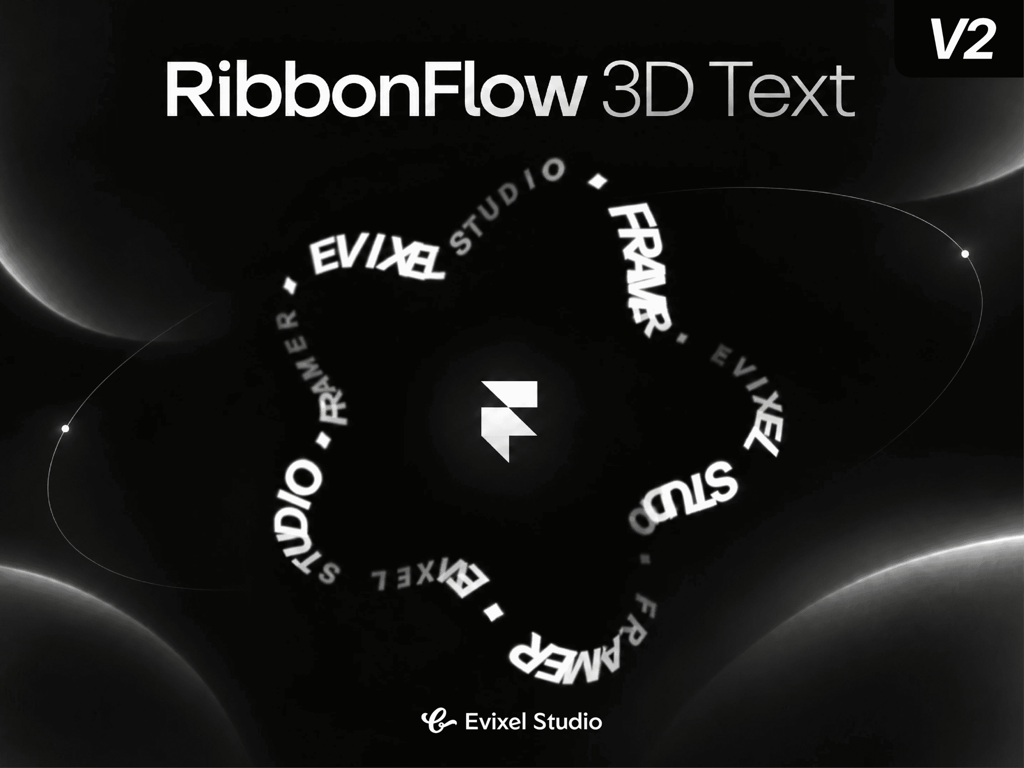 RibbonFlow 3D Text