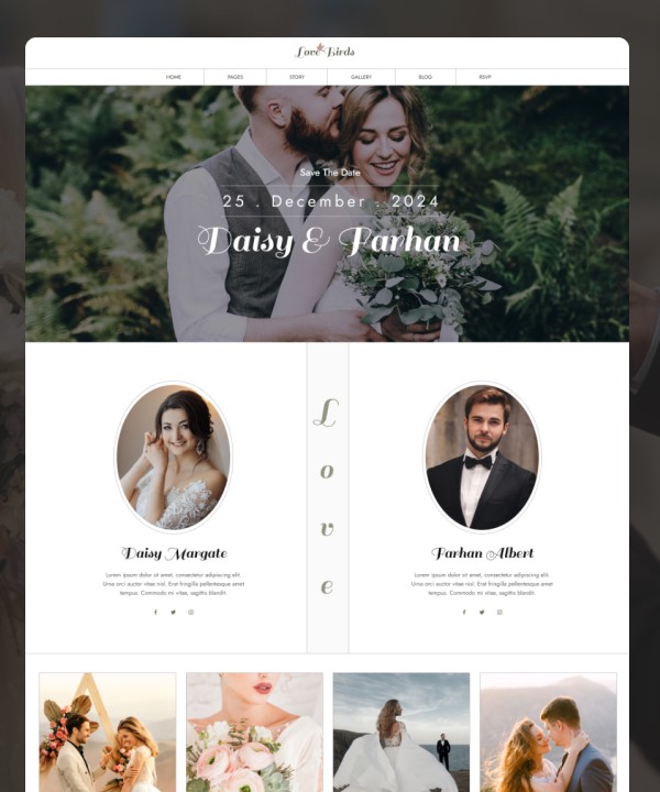 Screenshot 4 for Lovebirds, a Framer Marketplace template by Geniusflow.