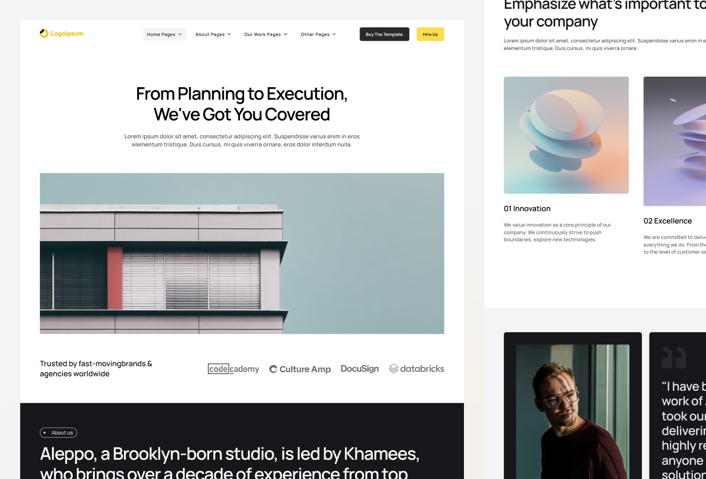 Screenshot 3 for Aleppo, a Framer Marketplace template by Seto Febriant.