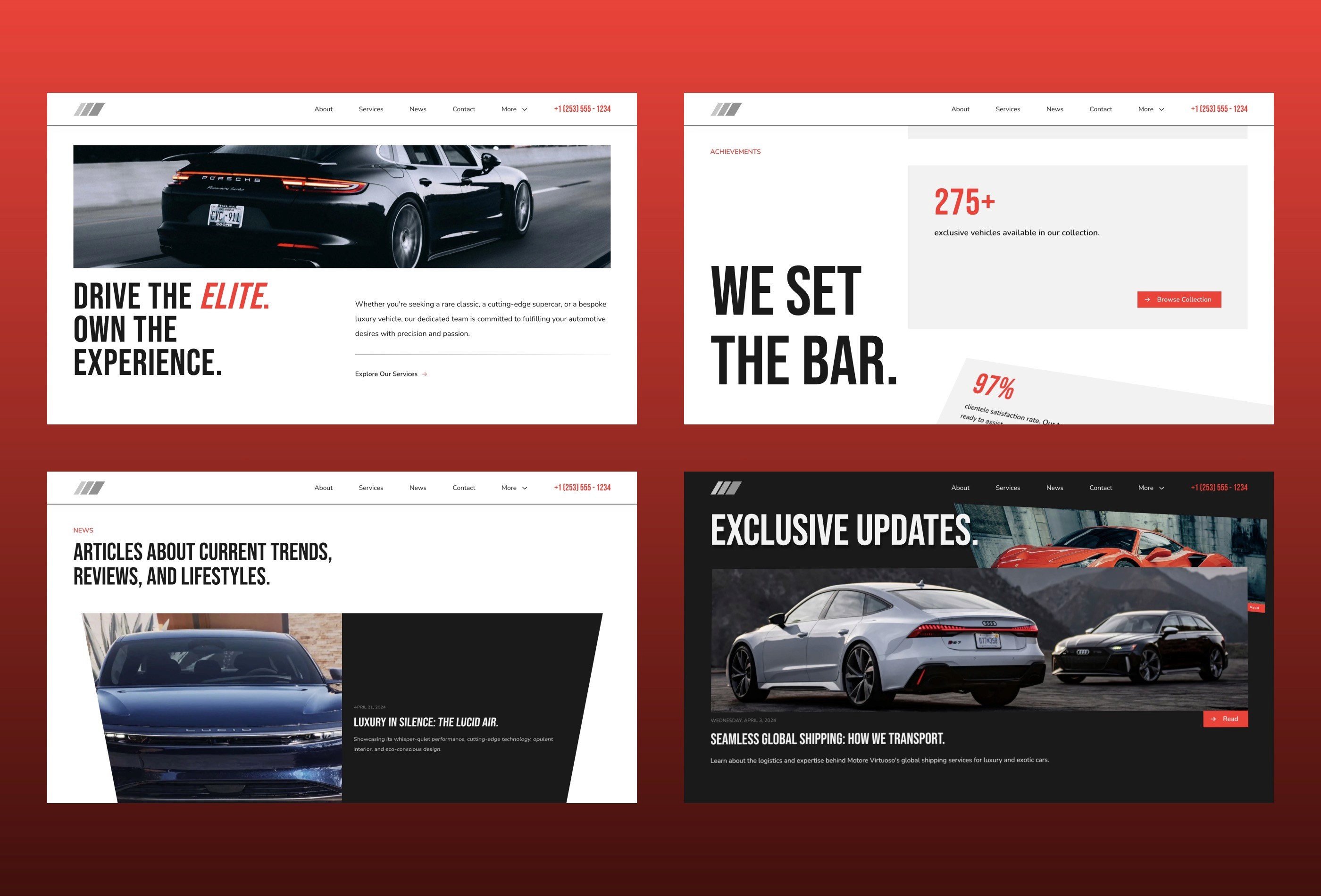 Screenshot 2 for Virtuoso, a Framer Marketplace template by artechWeb.