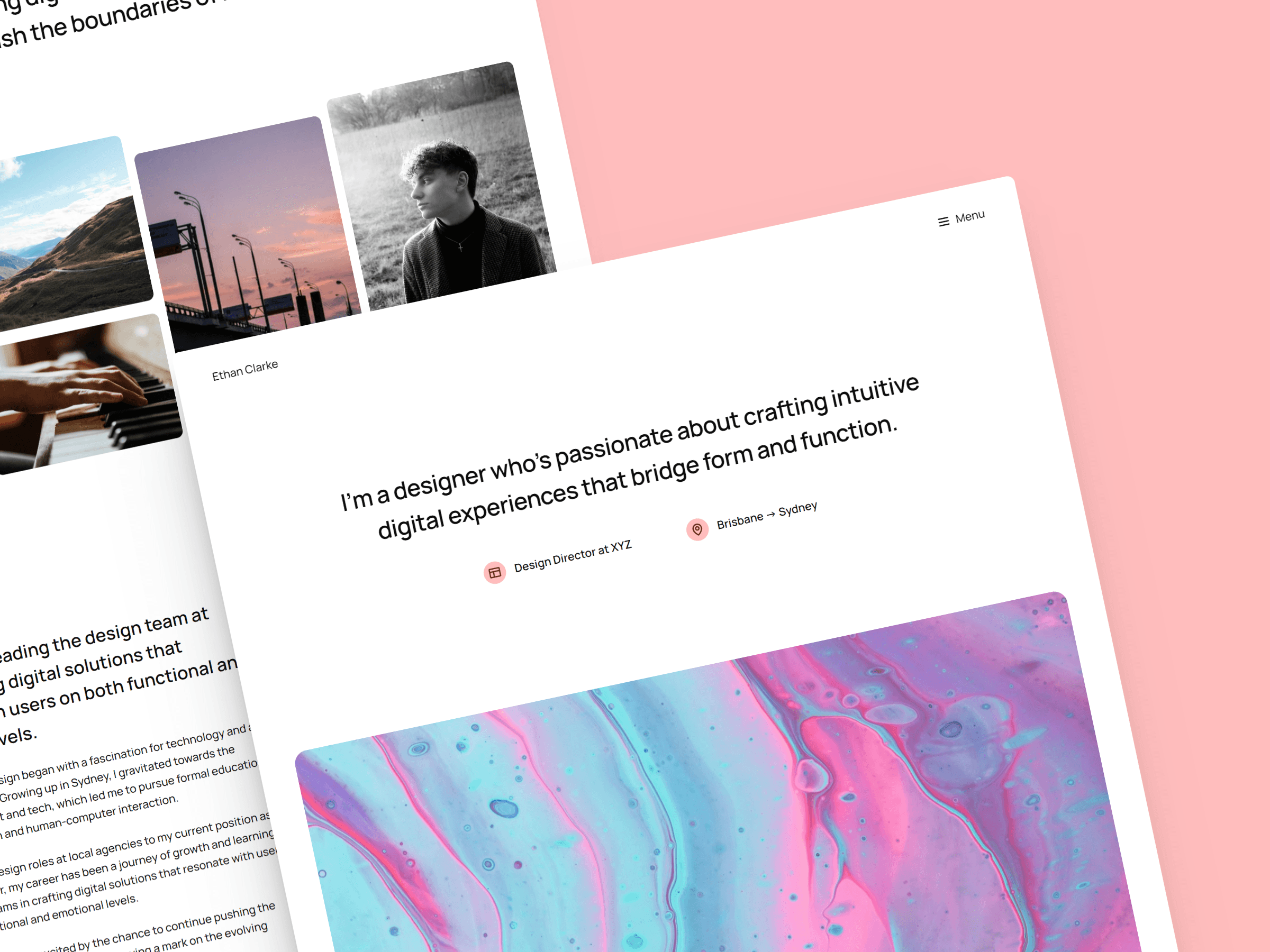 Screenshot 2 for DesignSphere, a Framer Marketplace template by Fanindra Maharana.