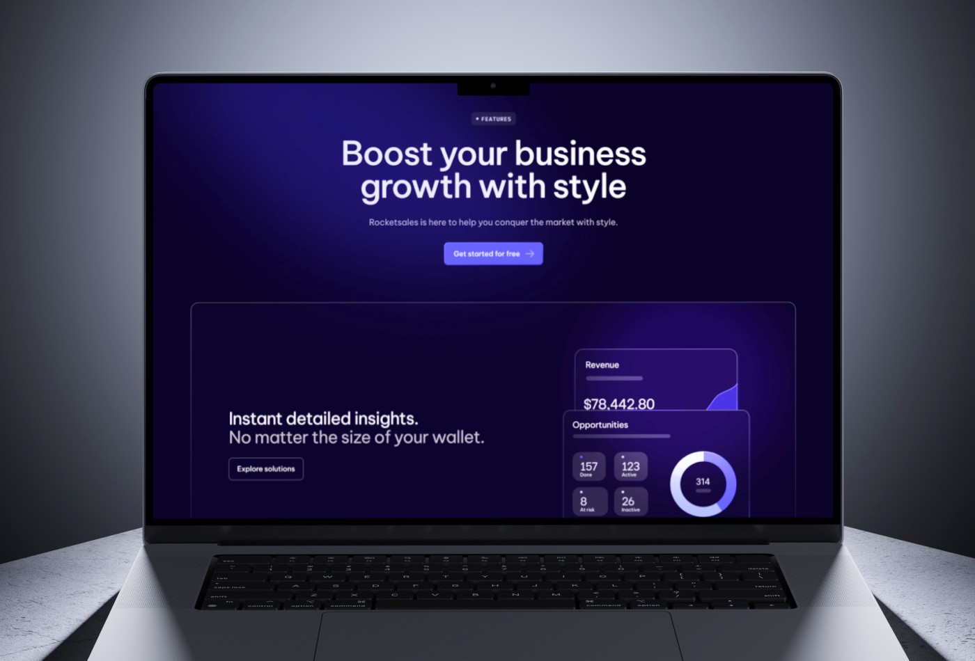 Thumbnail 2 for Rocketsales, a Framer Marketplace template by Andrea Montini.