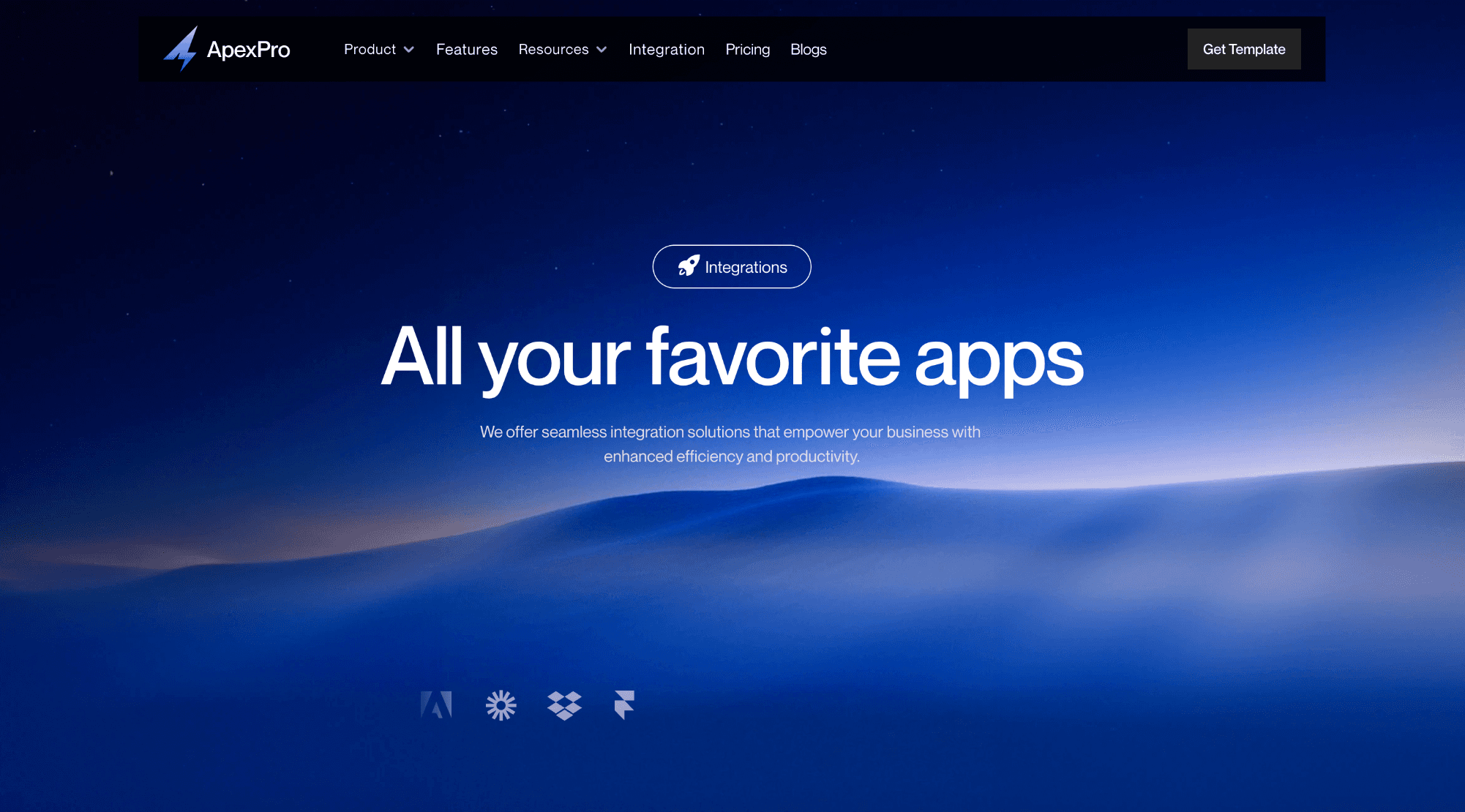 Screenshot 3 for ApexPro, a Framer Marketplace template by FTC Studio.