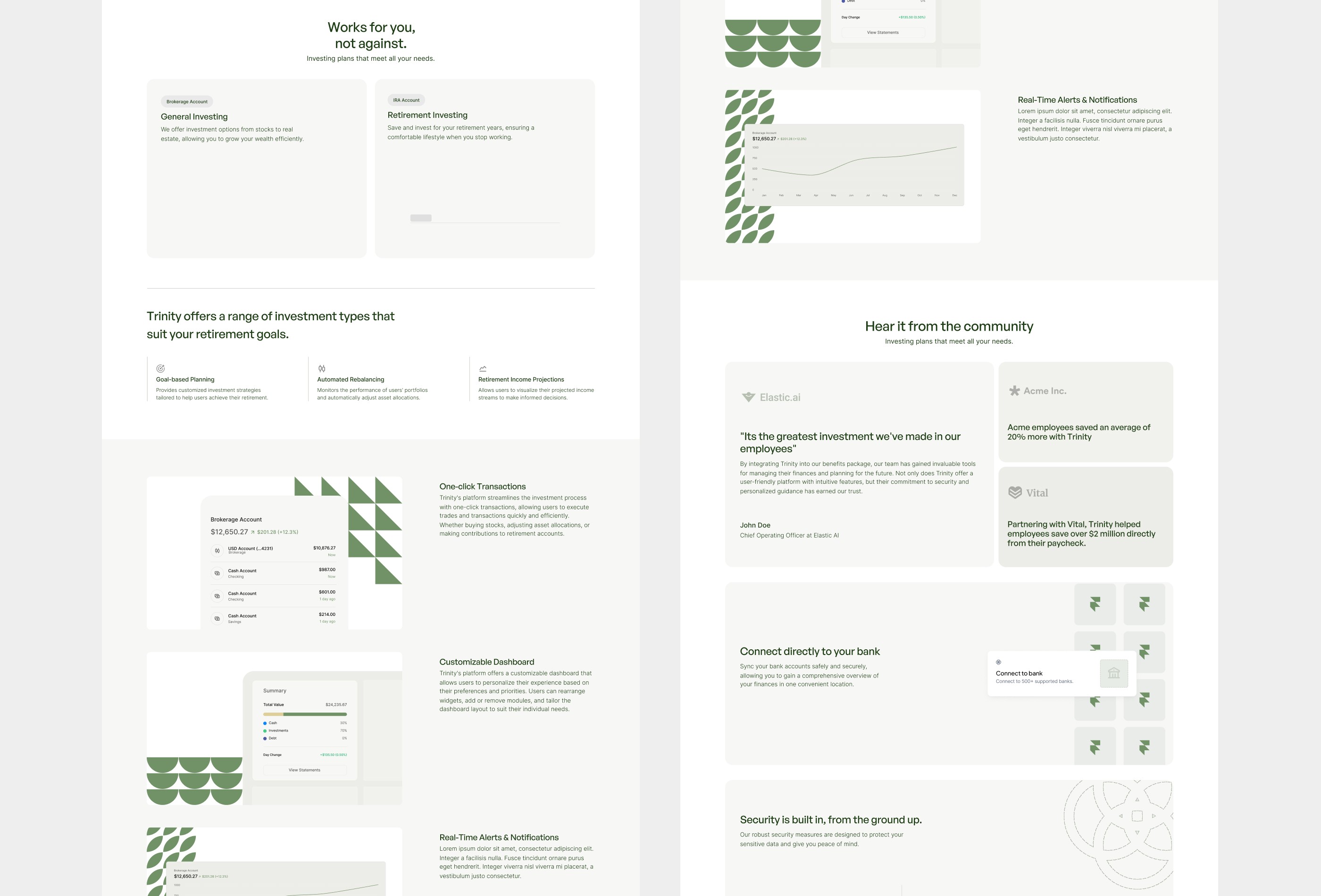 Screenshot 3 for Trinity, a Framer Marketplace template by Sohil.