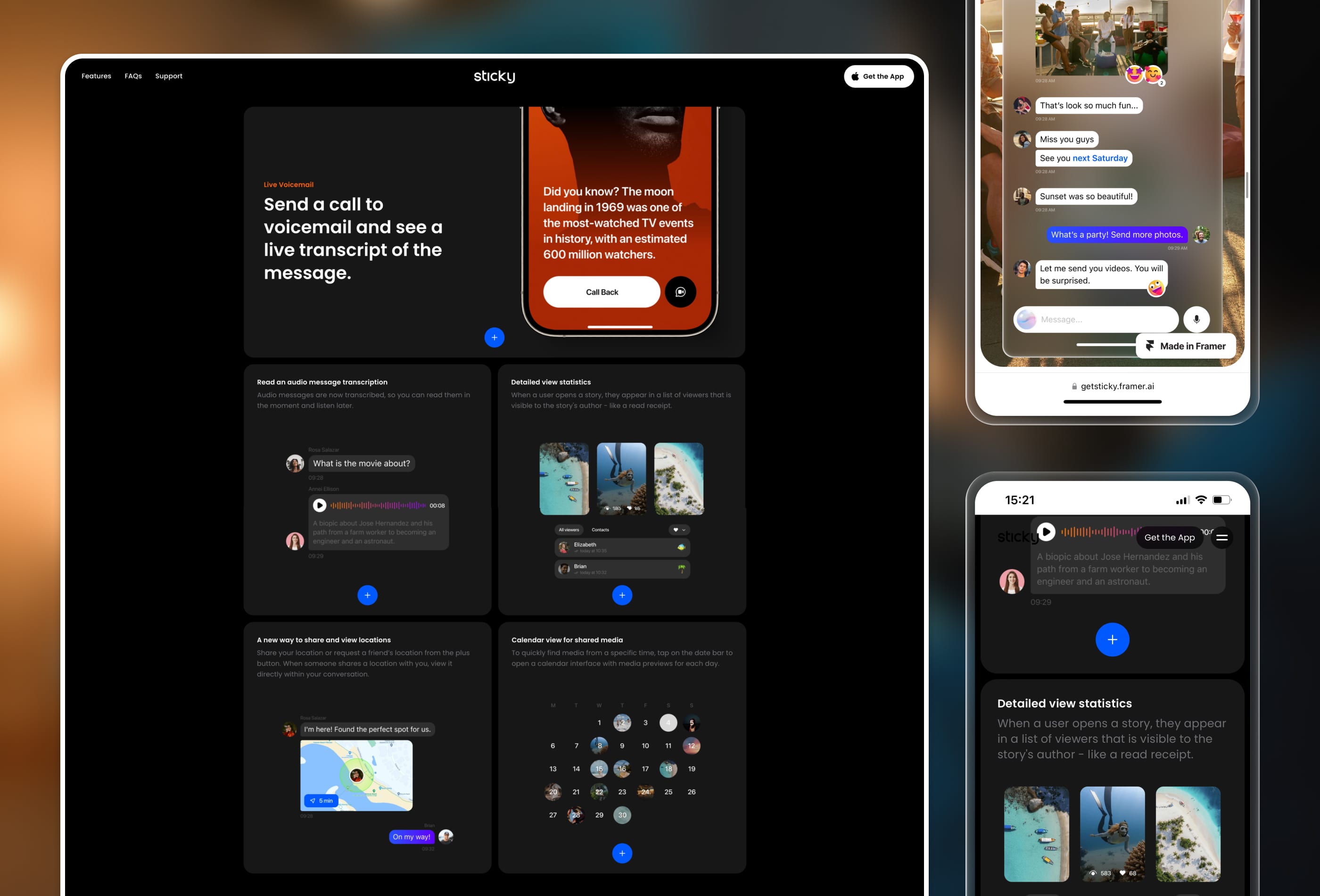 Screenshot 4 for Sticky, a Framer Marketplace template by Yegor Trukhin.