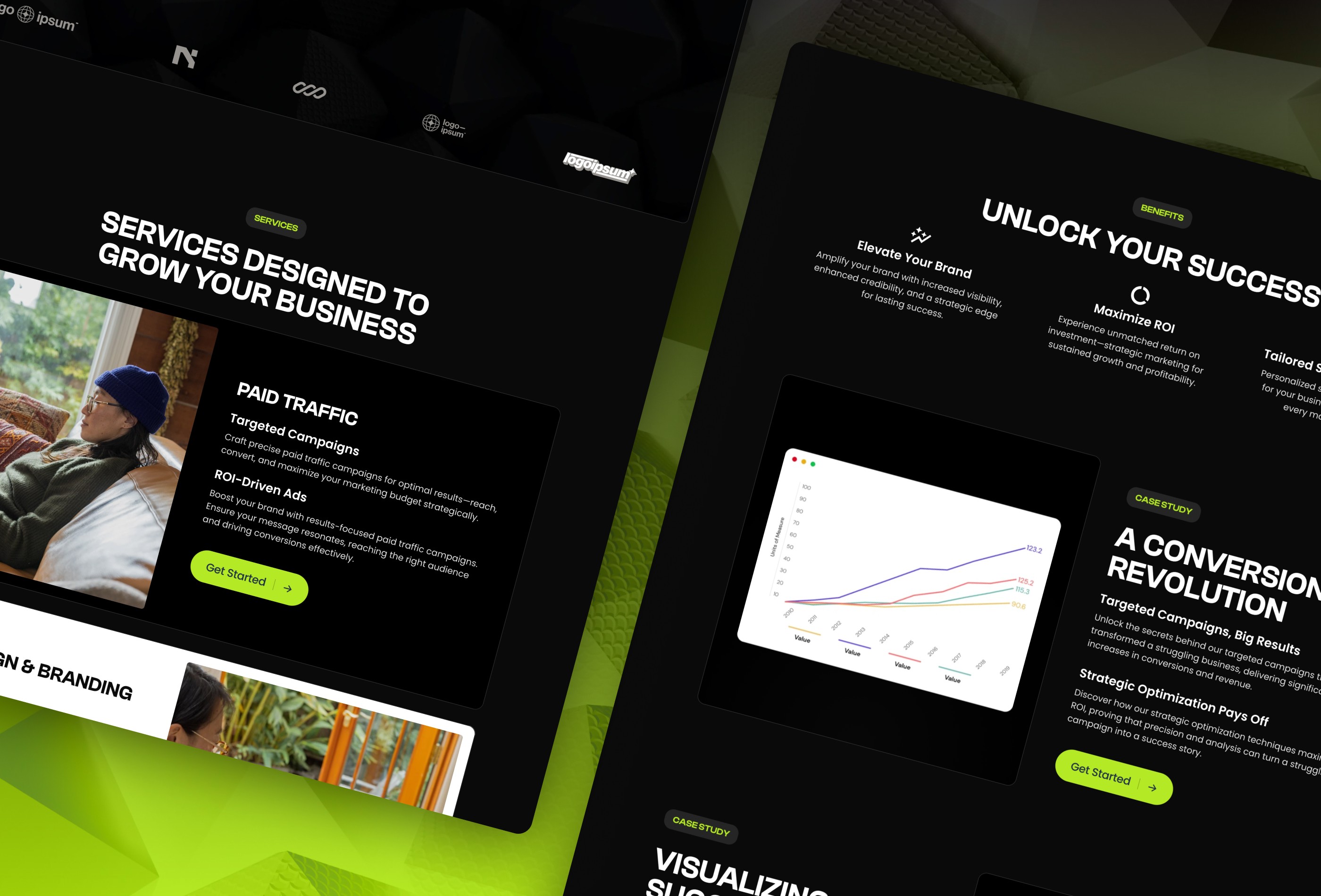 Screenshot 3 for Nile, a Framer Marketplace template by Wize.