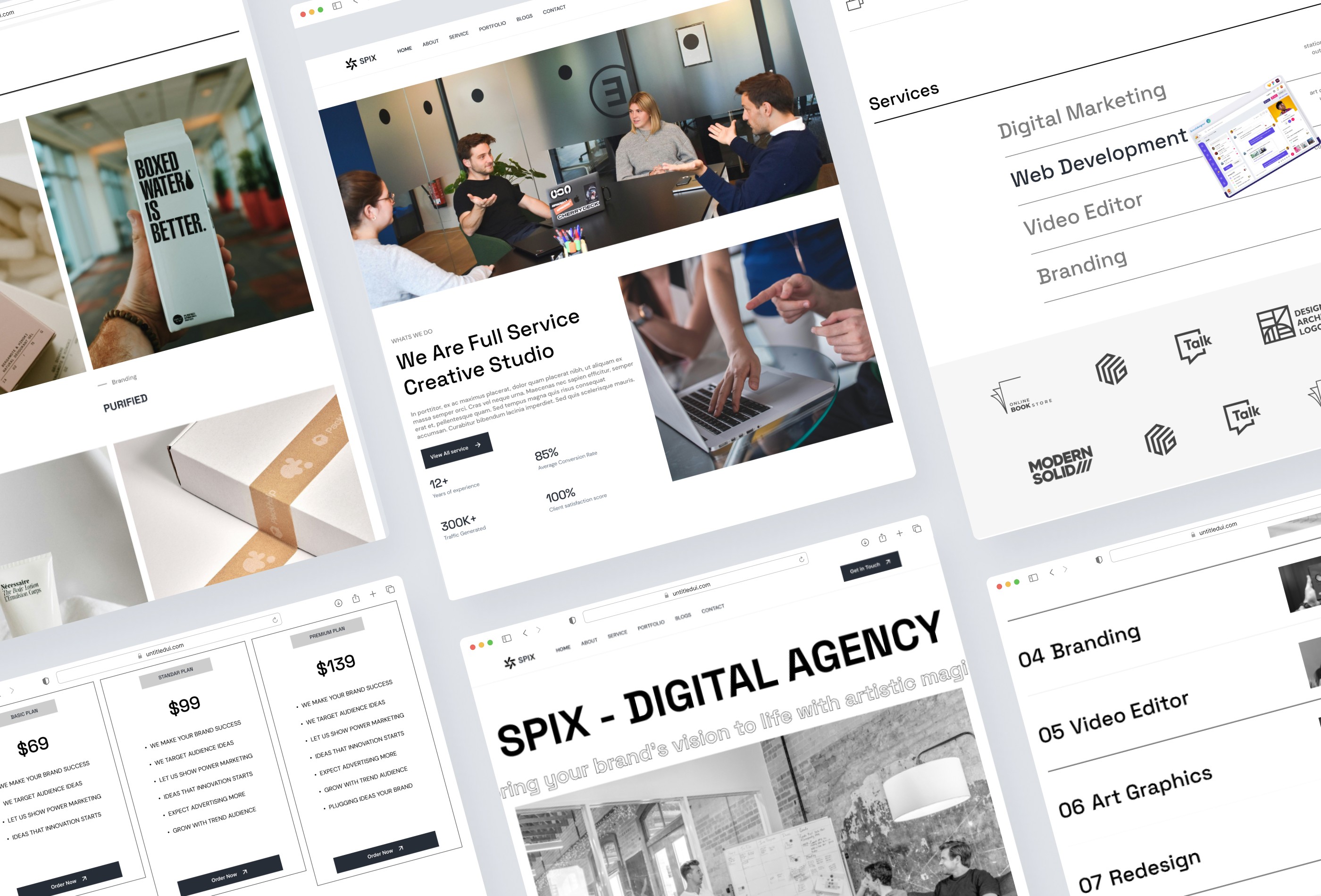 Screenshot 3 for Spix, a Framer Marketplace template by Getah.