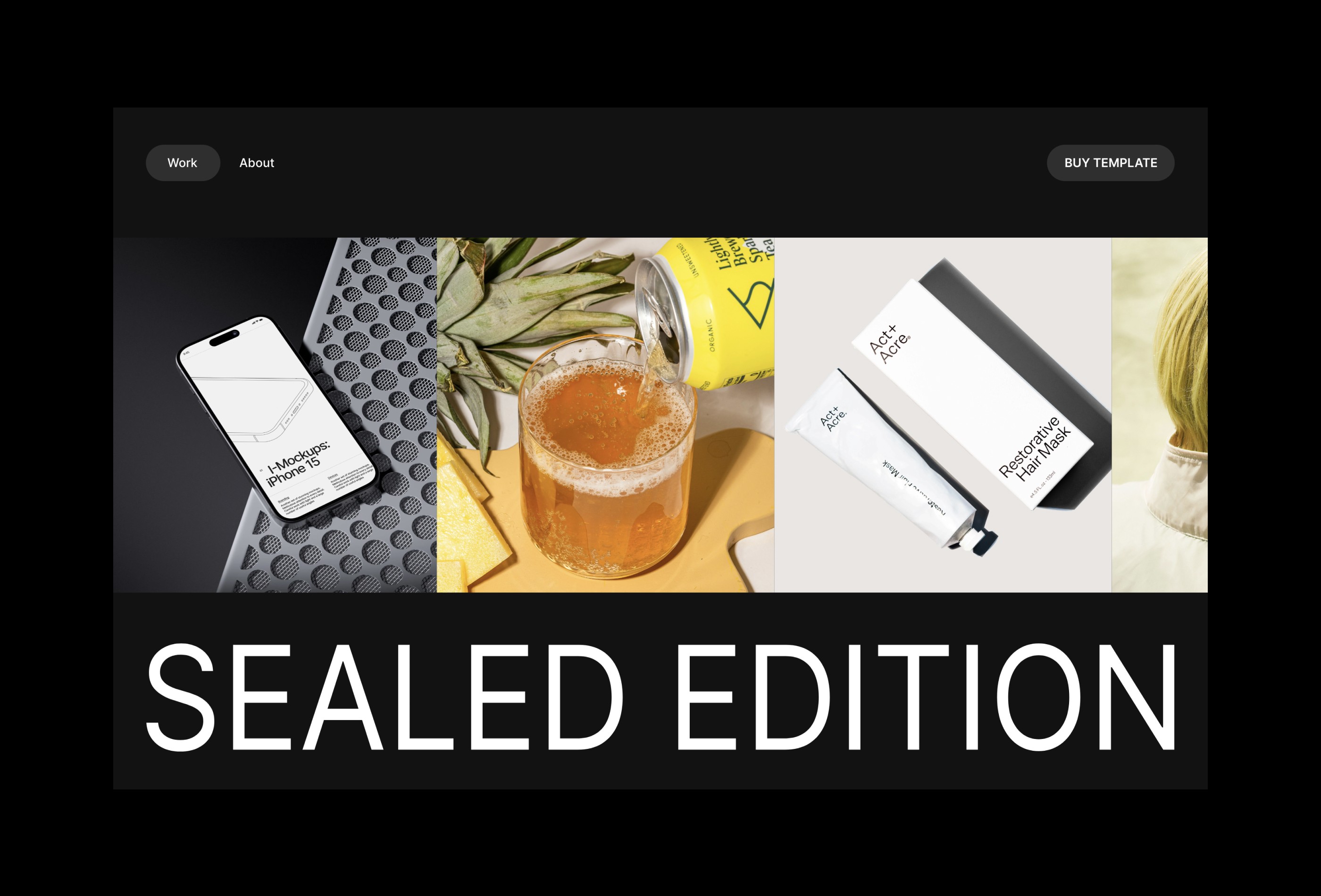 Screenshot 2 for SealedEdition, a Framer Marketplace template by SEALED.