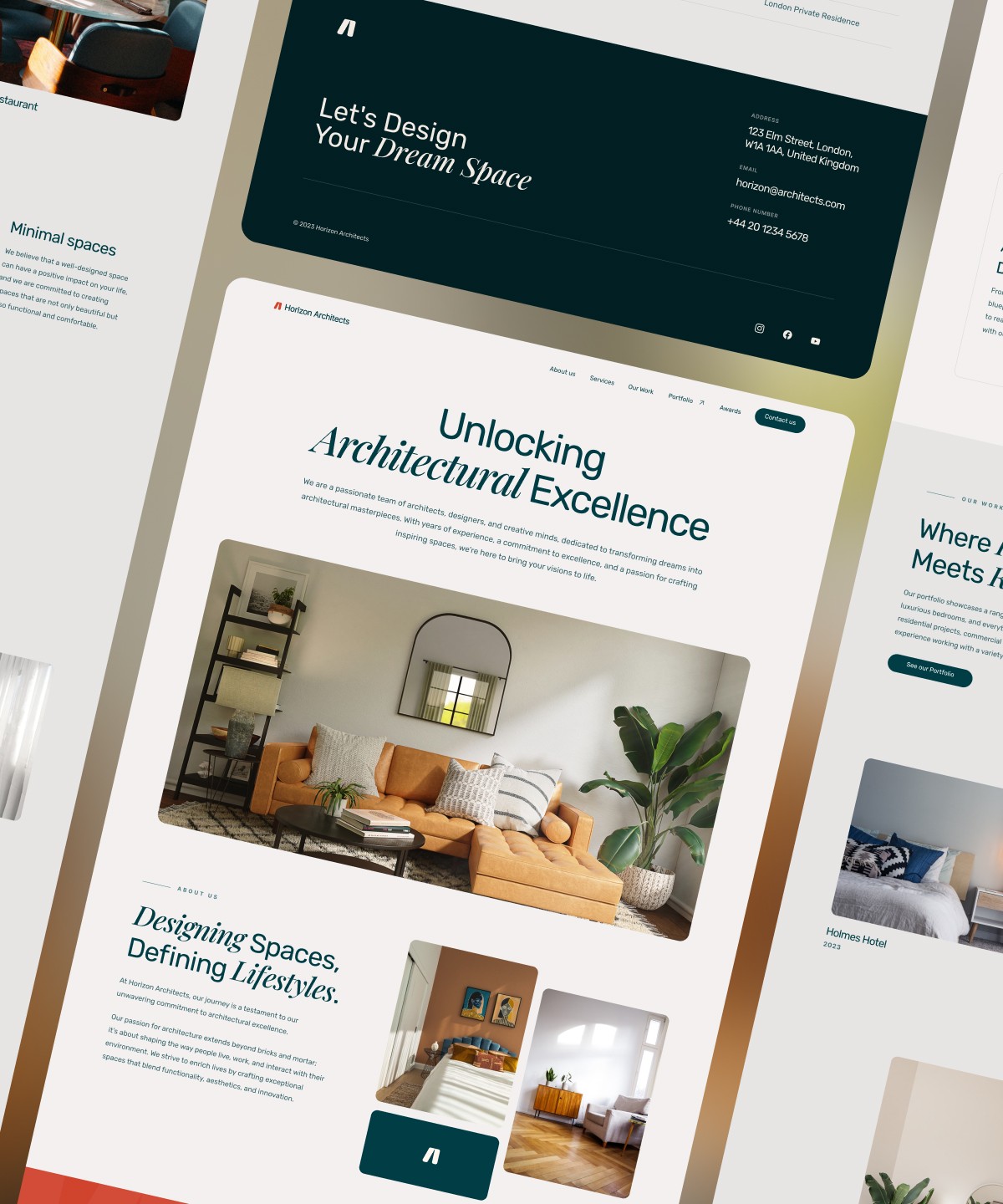Thumbnail 1 for HorizonArchitects, a Framer Marketplace template by bujadesign.