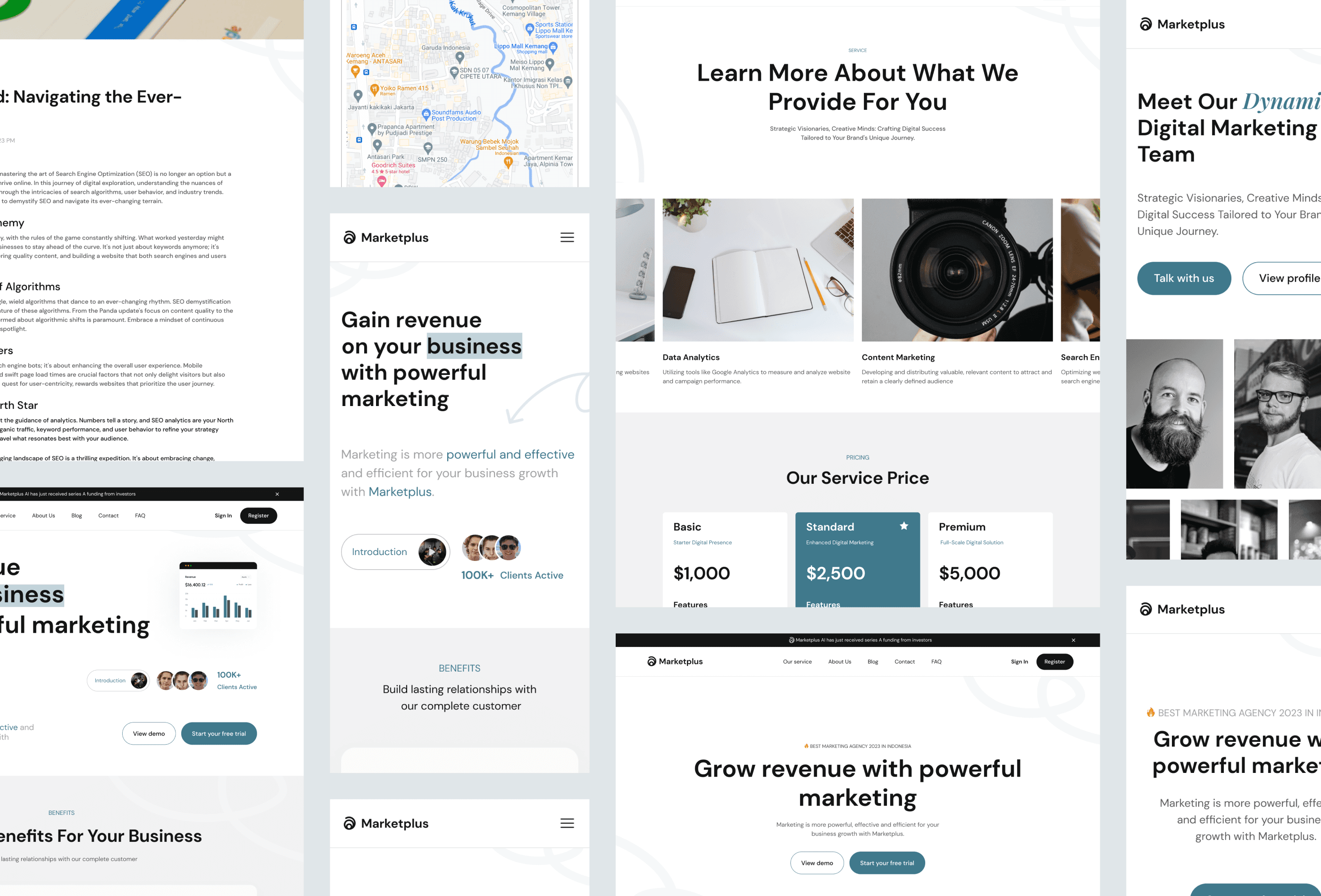 Thumbnail 2 for Marketplus, a Framer Marketplace template by Pixlayer.