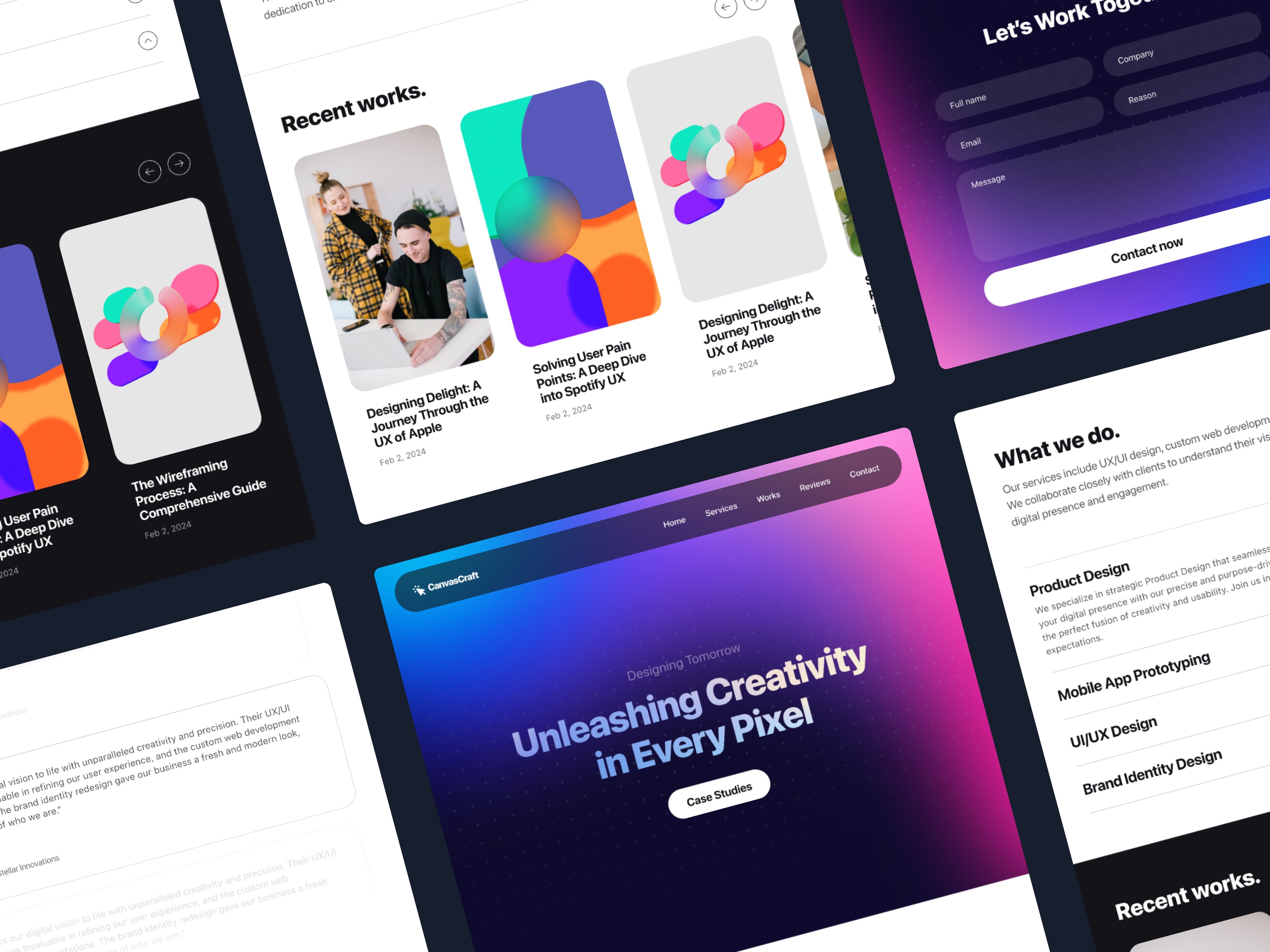 Thumbnail 1 for CanvasCraft, a Framer Marketplace template by OriginFrame.