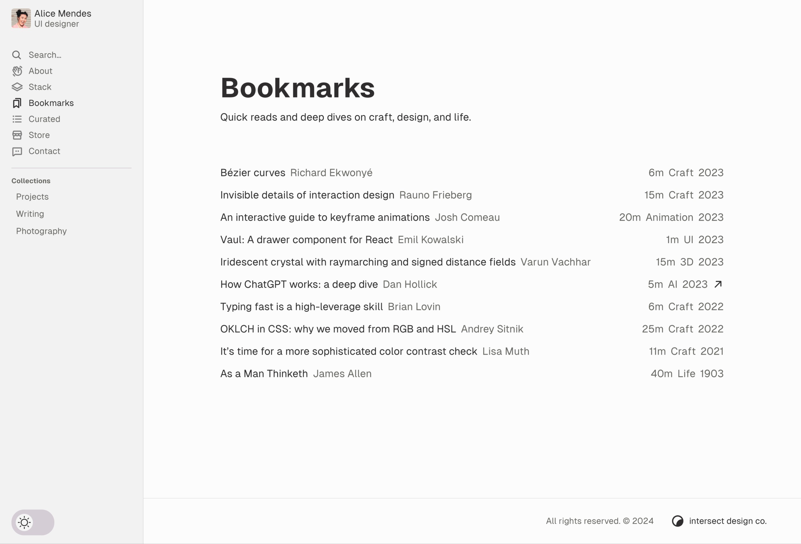 Screenshot 4 for Peek, a Framer Marketplace template by Joe Lee.