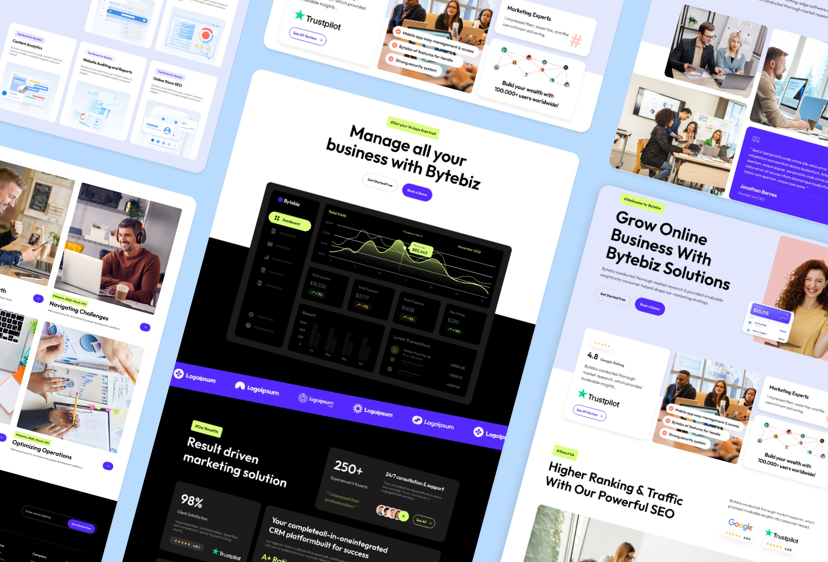 Screenshot 3 for Bytebiz, a Framer Marketplace template by FramerDevs.