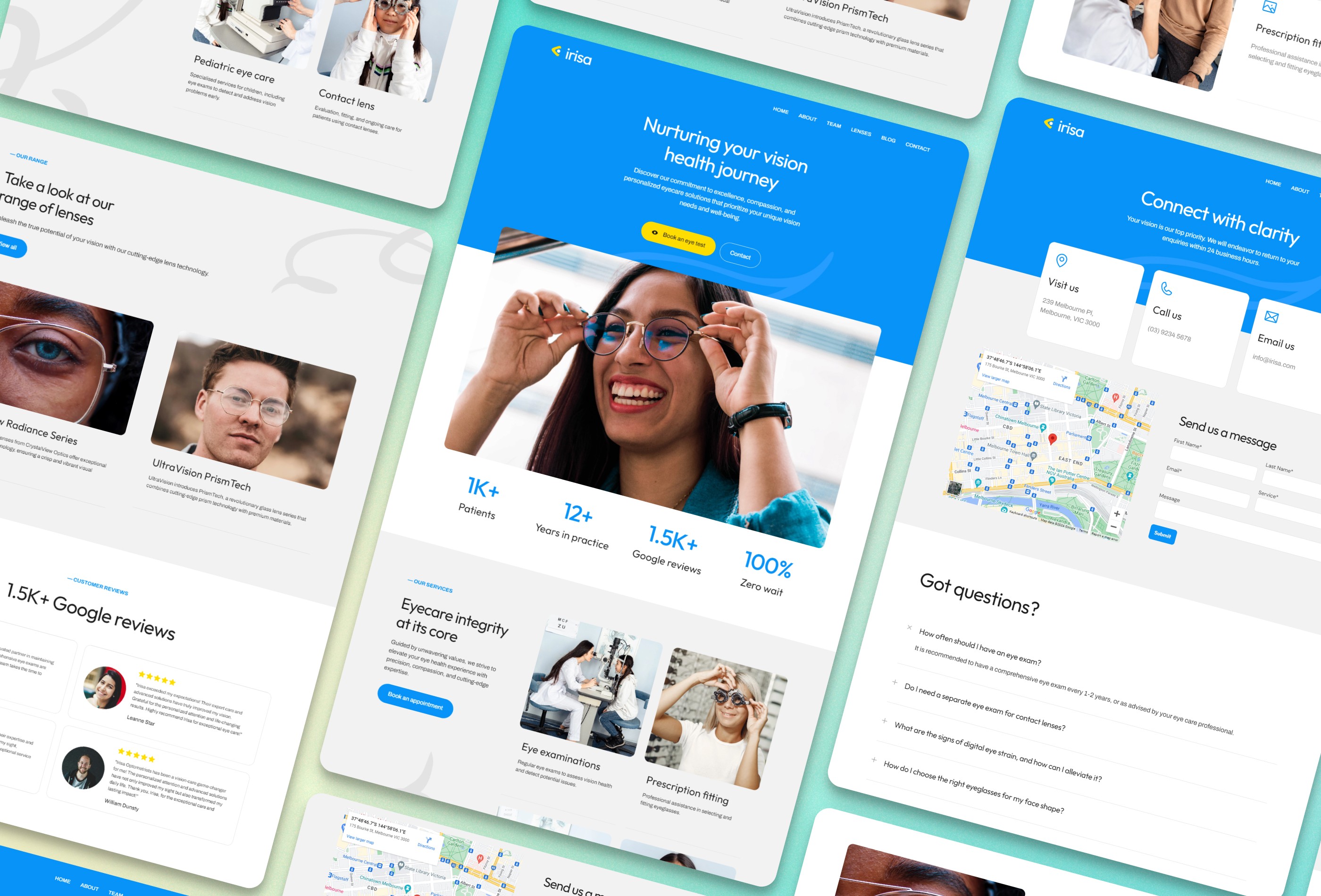 Screenshot 3 for Irisa, a Framer Marketplace template by Vilu Digital.