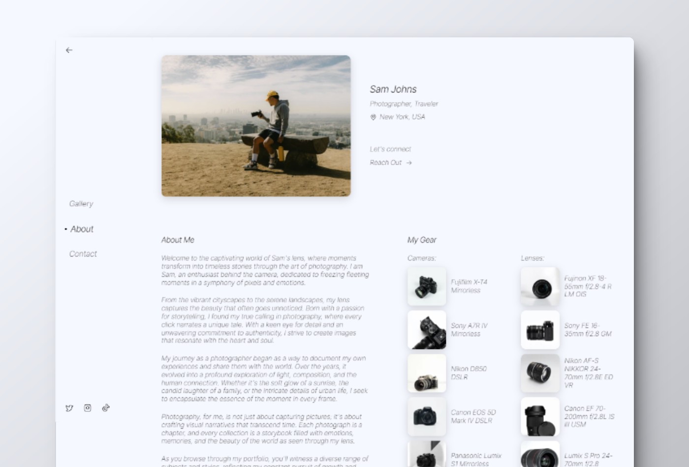 Screenshot 3 for Snow, a Framer Marketplace template by Thaer Swailem.