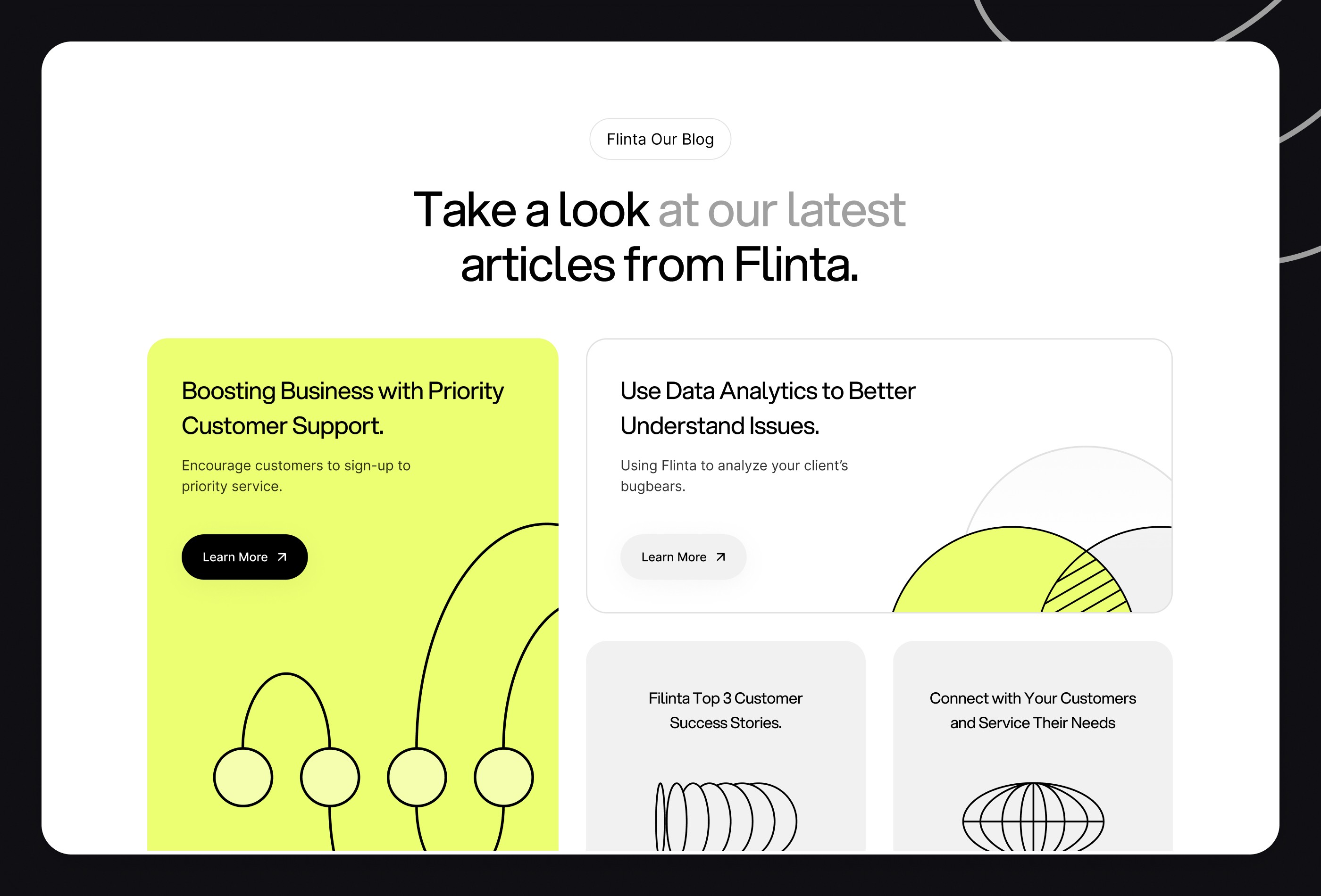 Screenshot 4 for Flinta, a Framer Marketplace template by Flowbase.