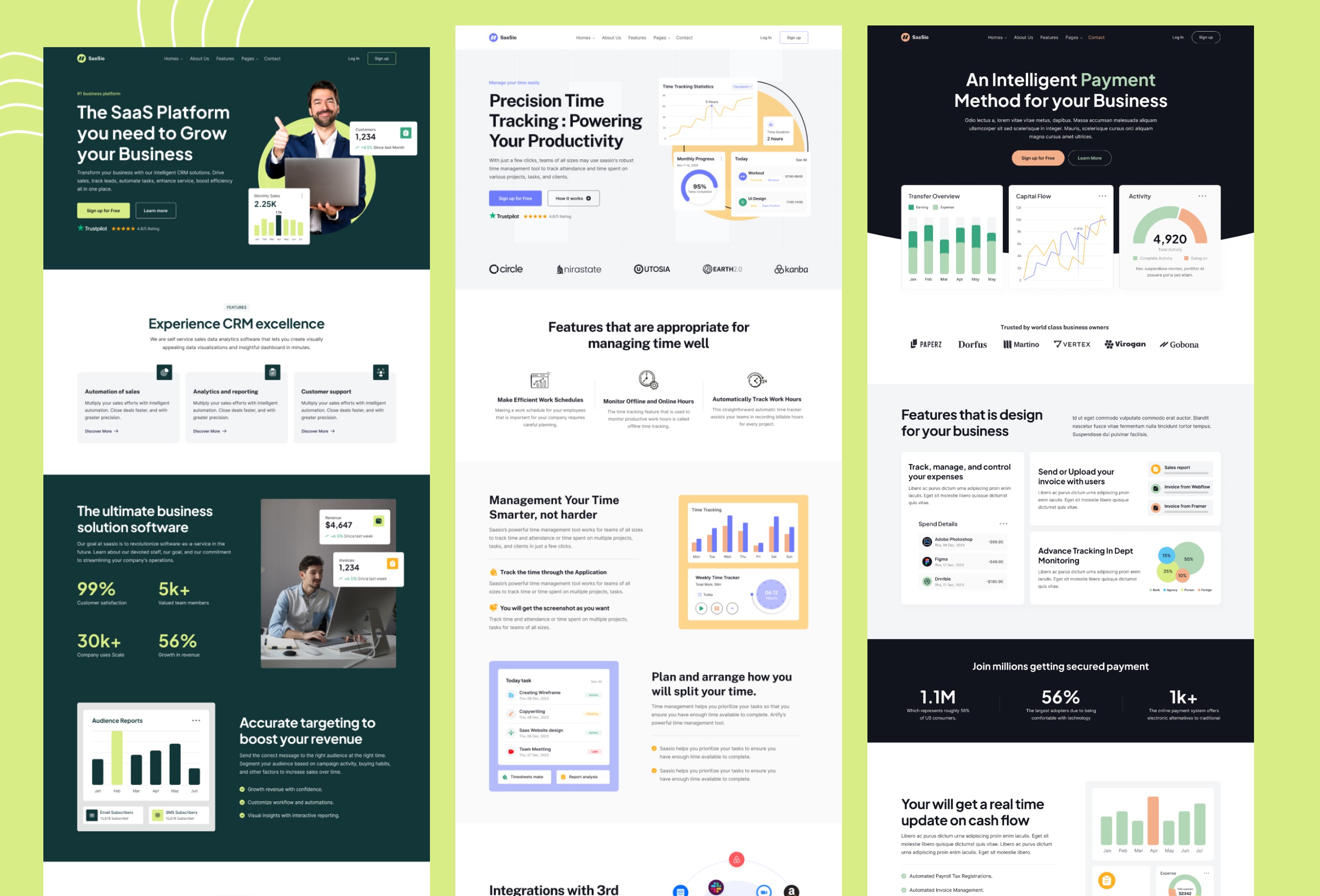 Screenshot 3 for SaaSio, a Framer Marketplace template by Framership.