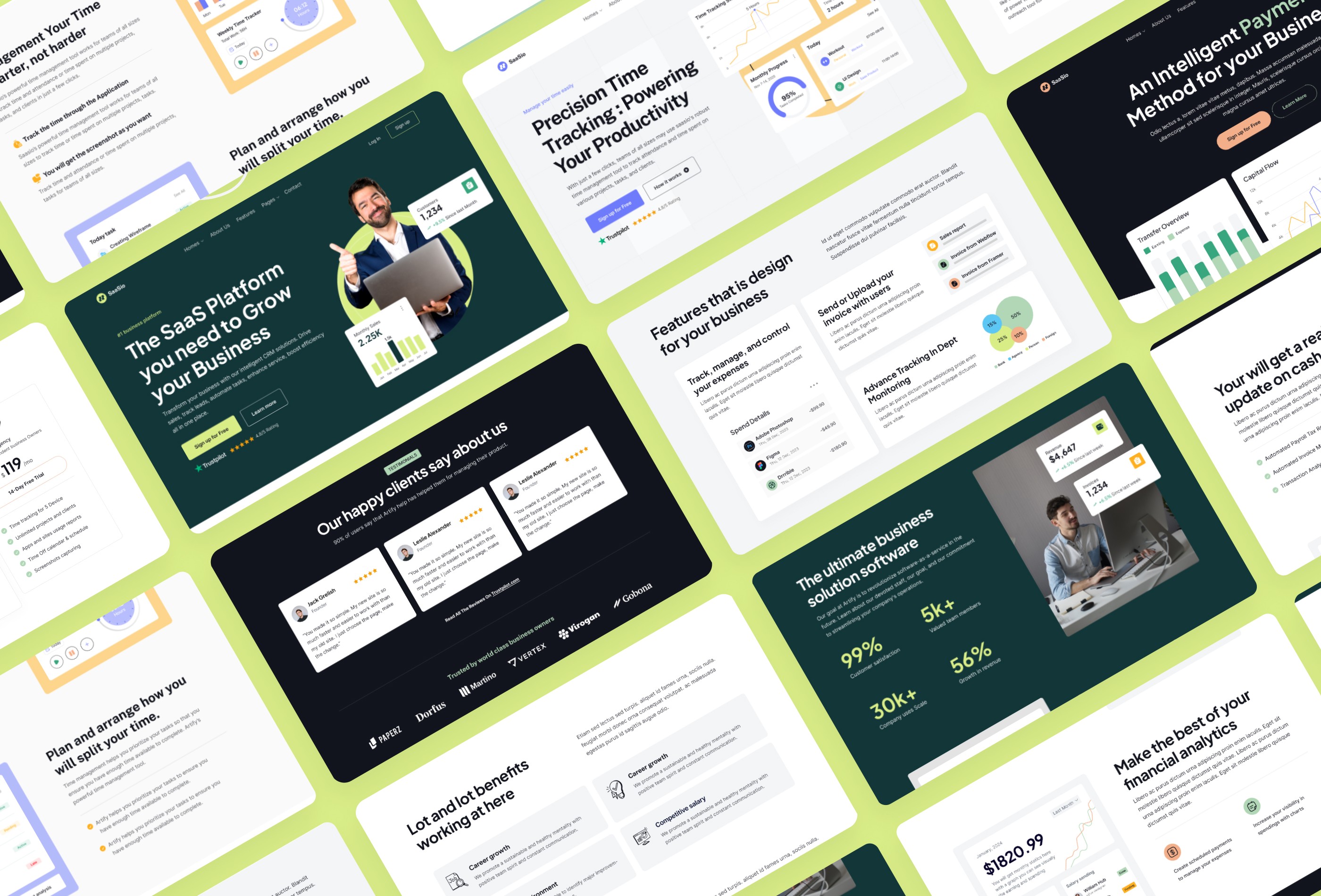 Screenshot 4 for SaaSio, a Framer Marketplace template by Framership.