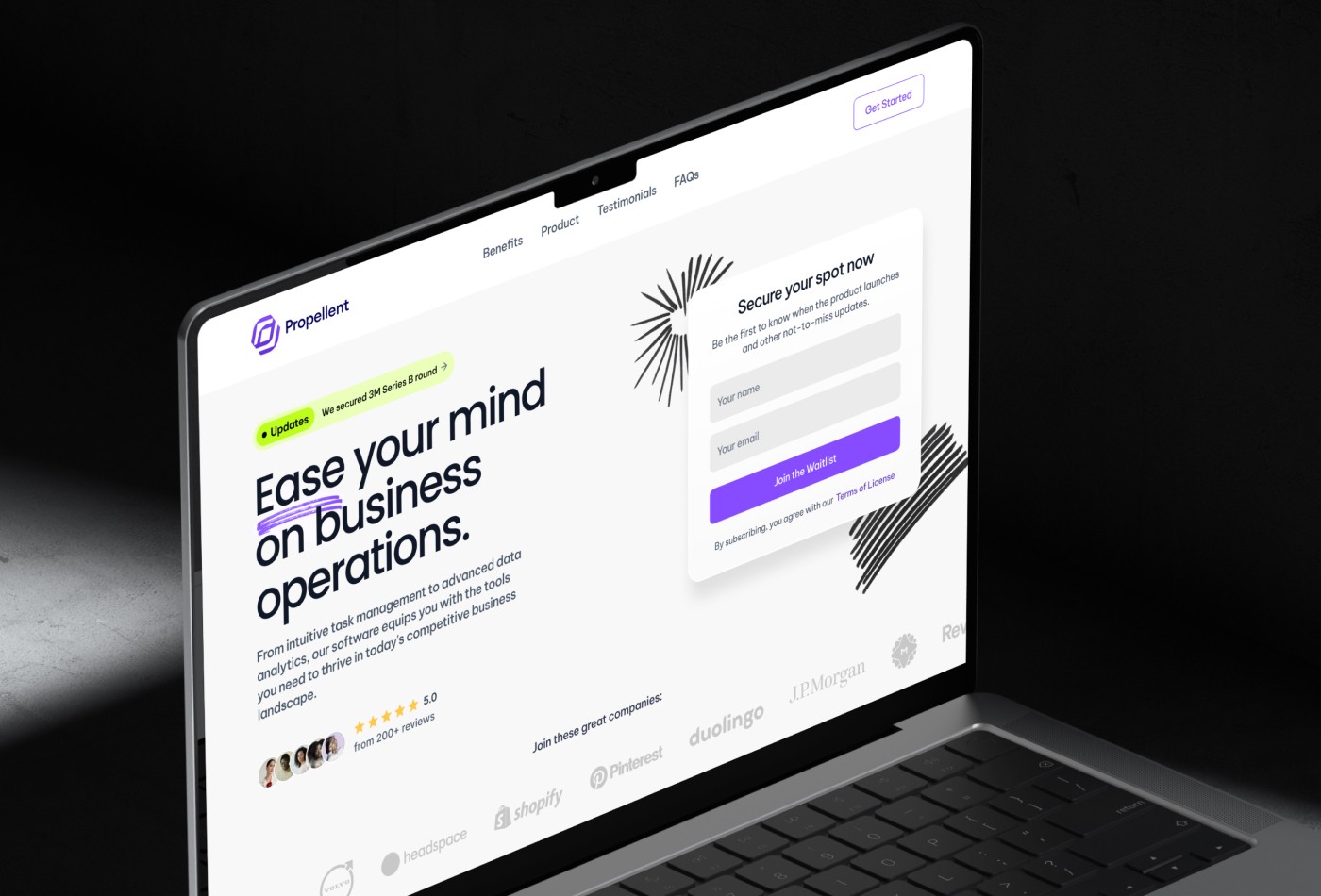 Thumbnail 1 for Propellent, a Framer Marketplace template by Andrea Montini.