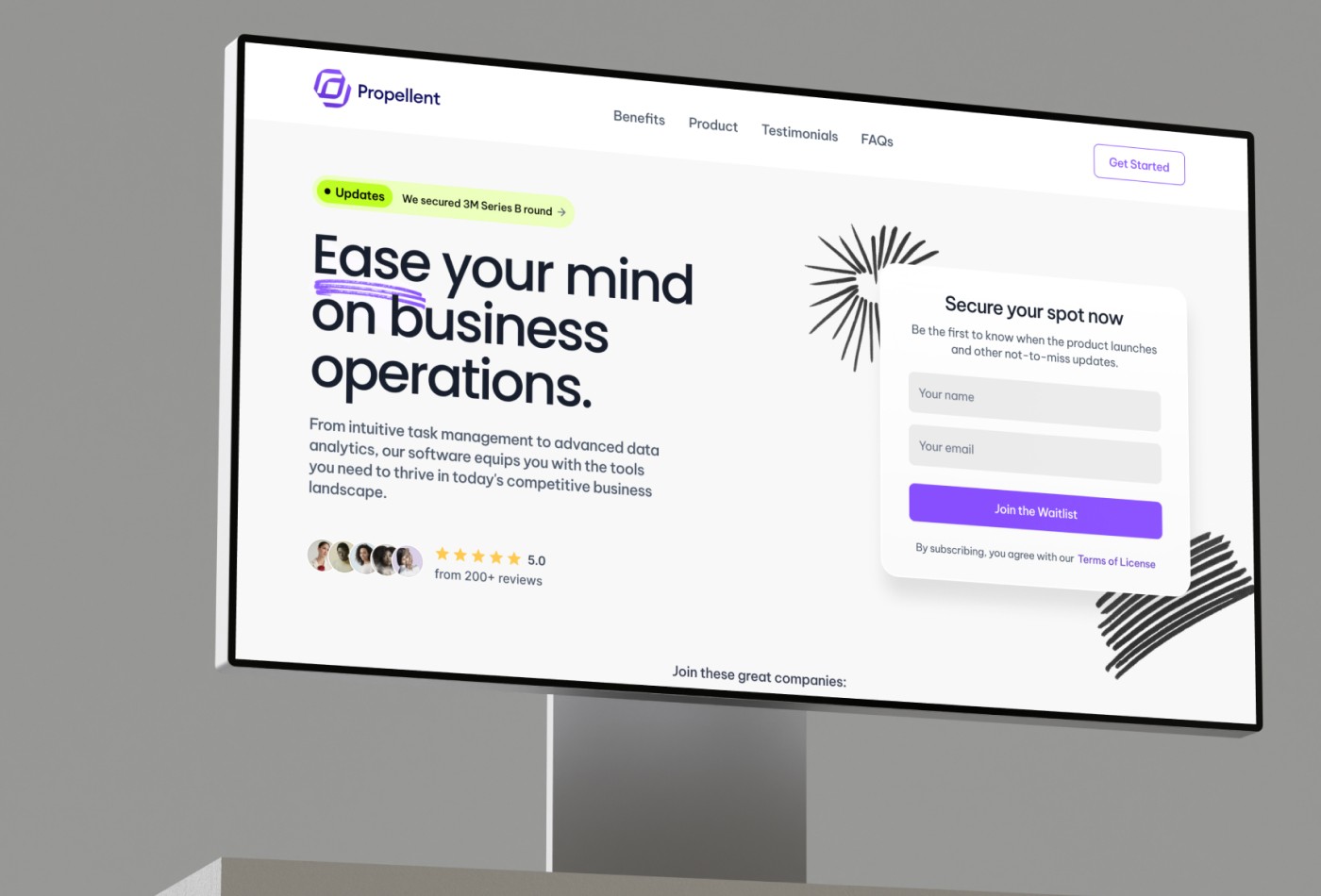 Screenshot 3 for Propellent, a Framer Marketplace template by Andrea Montini.