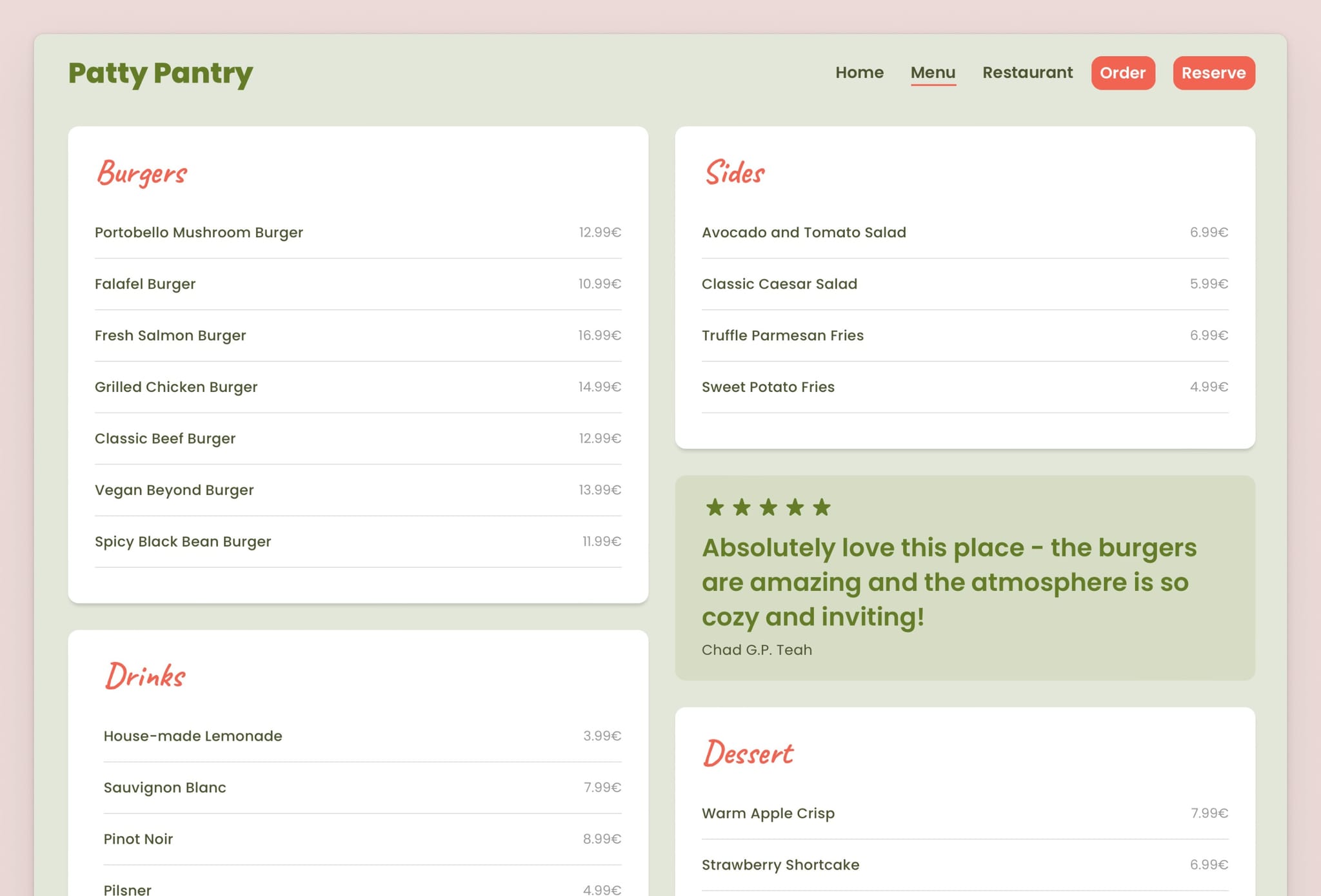 Patty Pantry