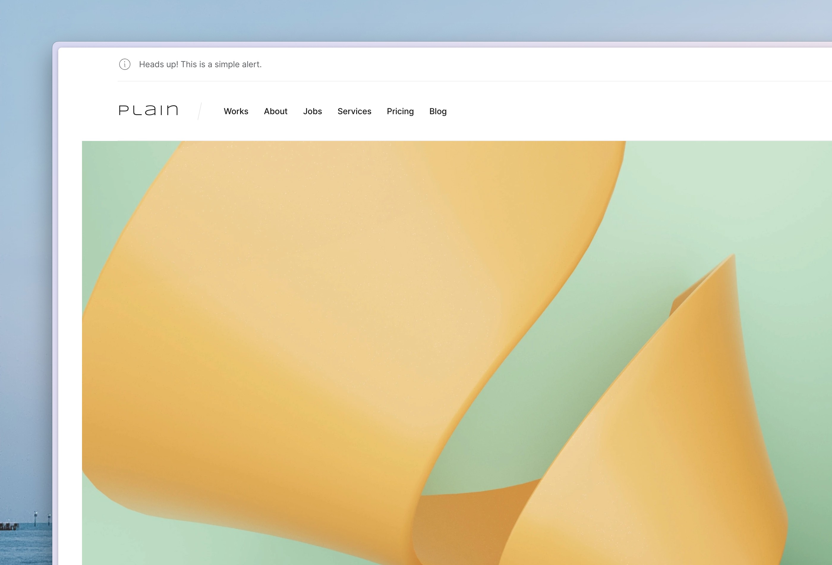 Screenshot 2 for Plain, a Framer Marketplace template by Huseyin Emanet.