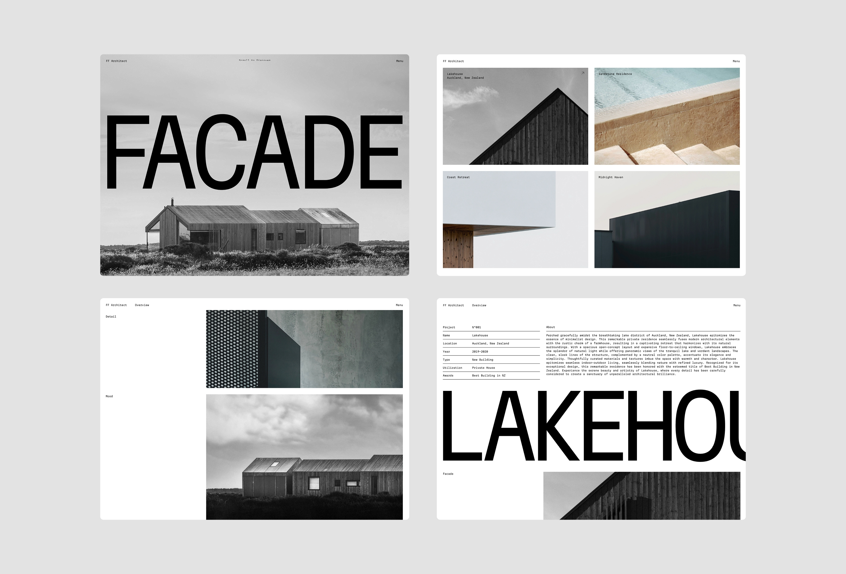 Thumbnail 1 for FF Architect, a Framer Marketplace template by Favorit × Frame.