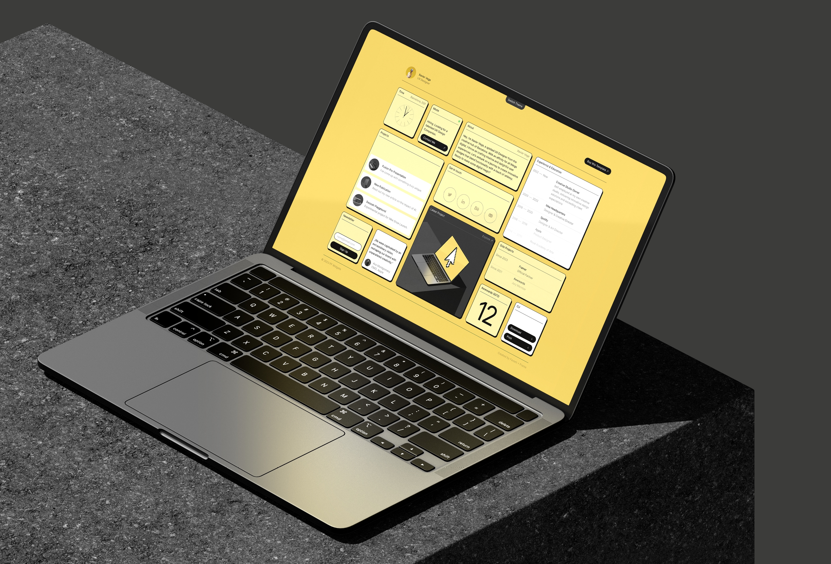 Screenshot 3 for FF Widgets, a Framer Marketplace template by Favorit × Frame.