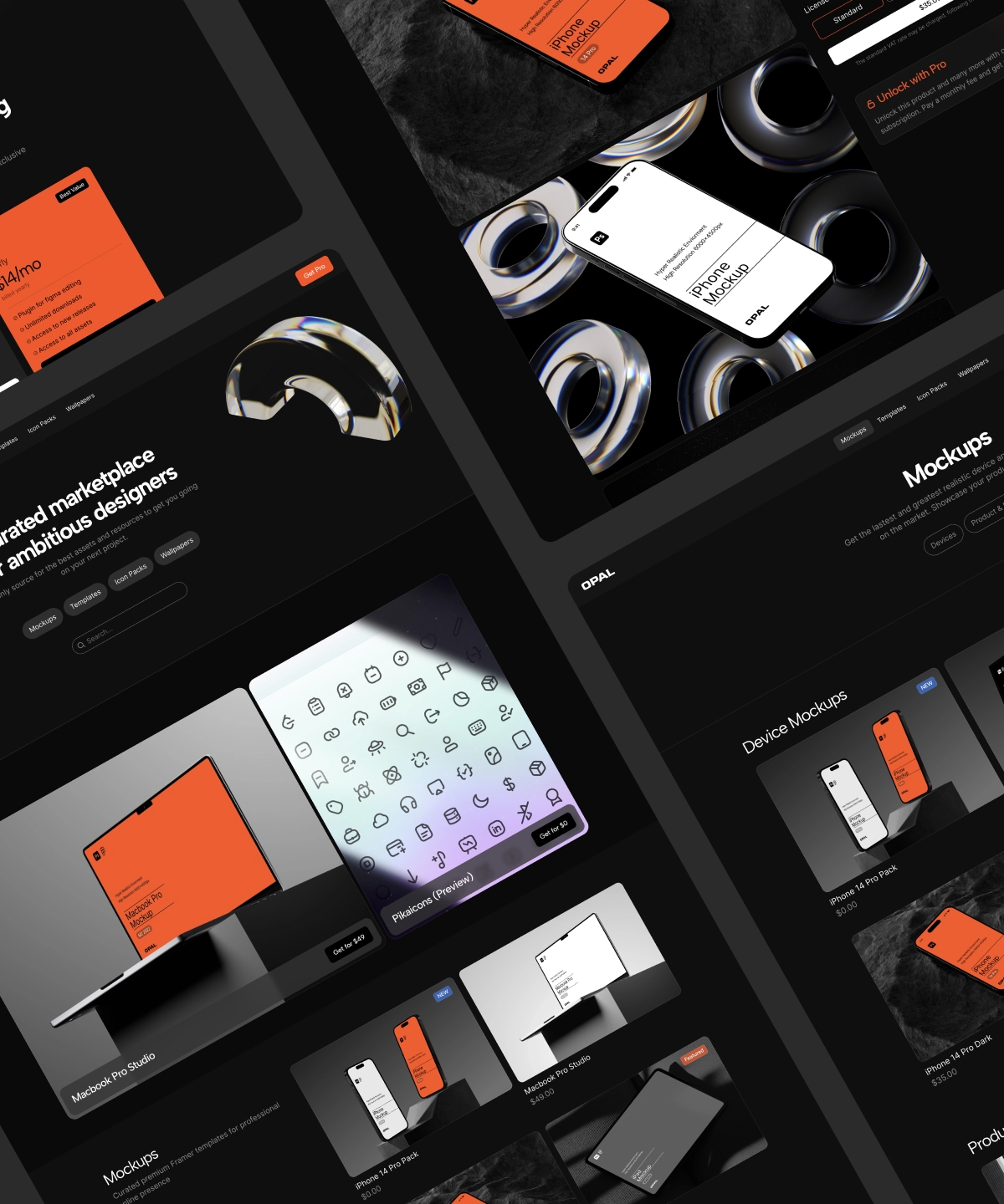 Screenshot 1 for Opal, a Framer Marketplace template by Fabian Albert.